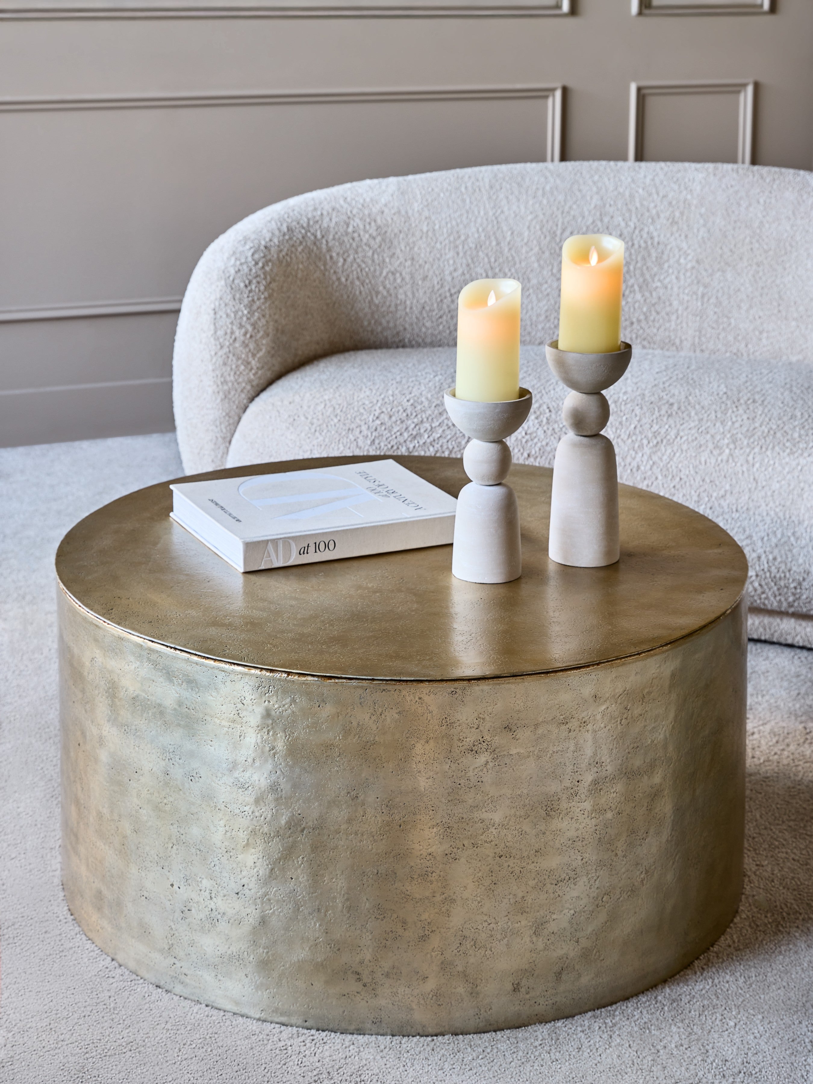 Zander Metal Drum Storage Coffee Table — lifestyle 6