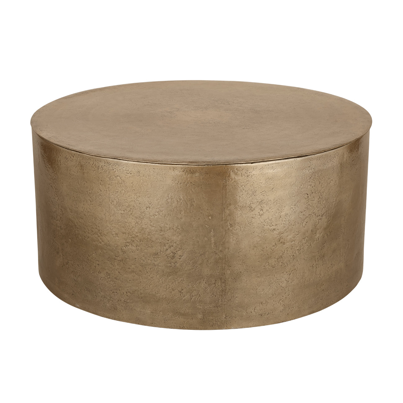Zander Metal Drum Storage Coffee Table
