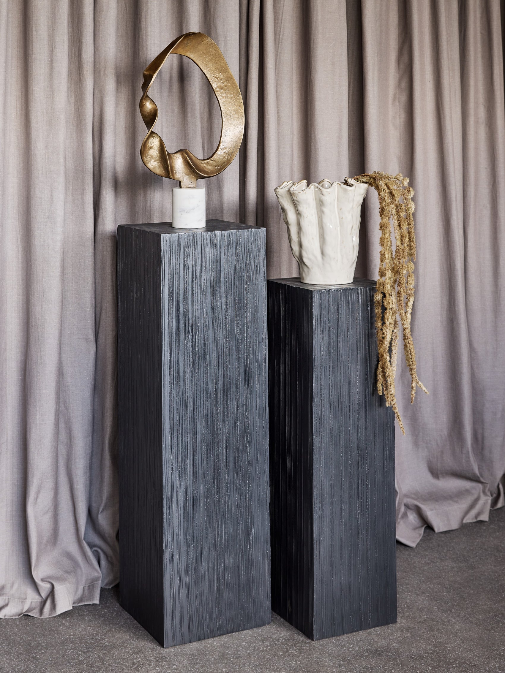 Sienna Wooden Plinth Nested Set of 2