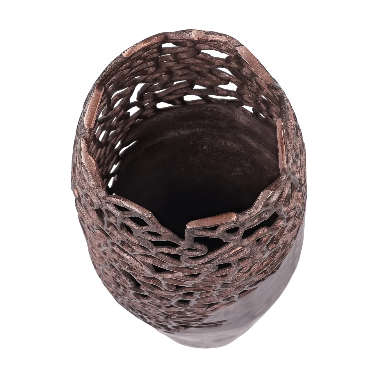 Apo Coral Raw Bronze Large Vase