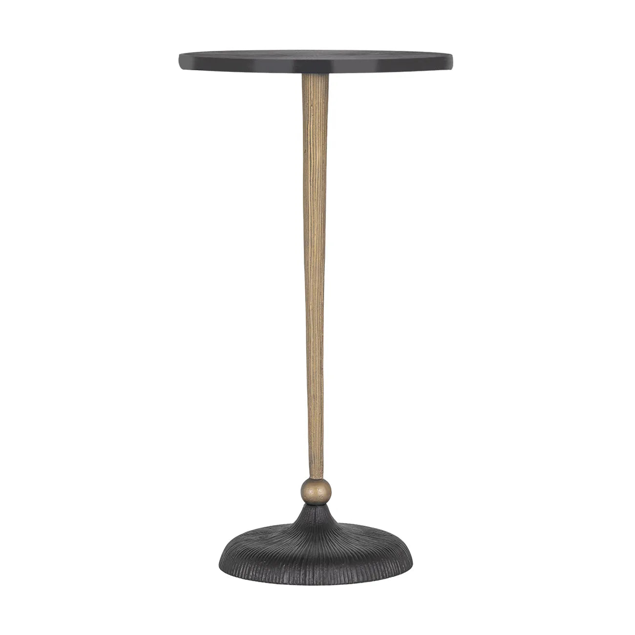 Pair of Moulton Suburst Black & Gold Side Table
