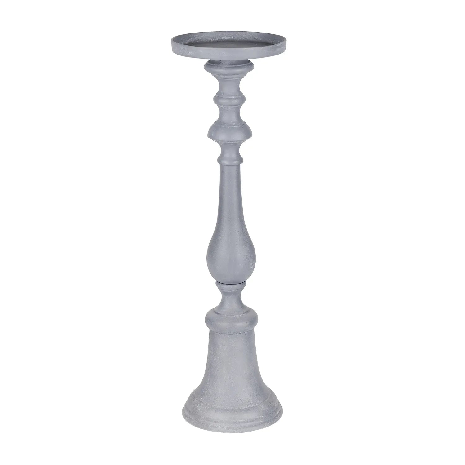 Van Dyk Grey Stonewash Pillar Holder 74cm