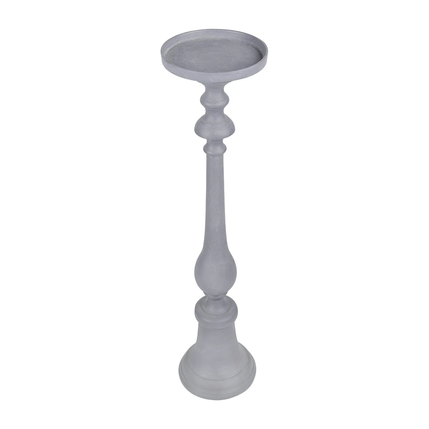 Van Dyk Grey Stonewash Pillar Holder 88cm