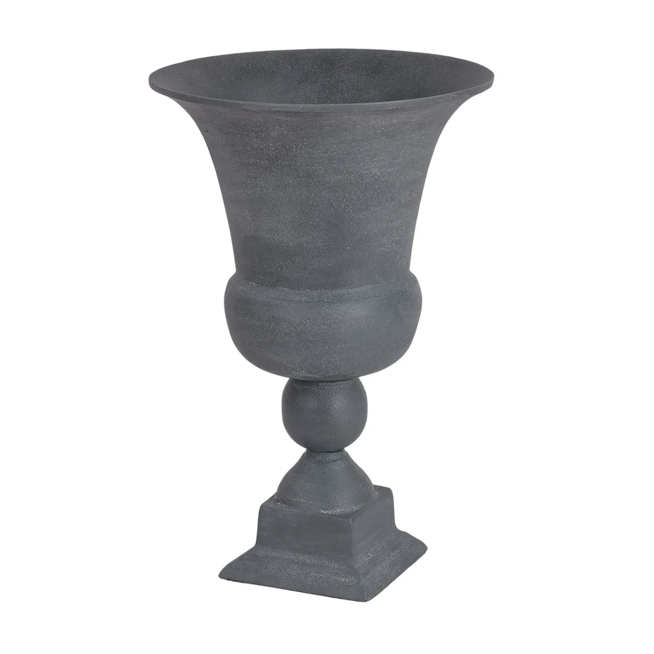 Van Dyk Tall Grey Stonewash Urn Vase Medium