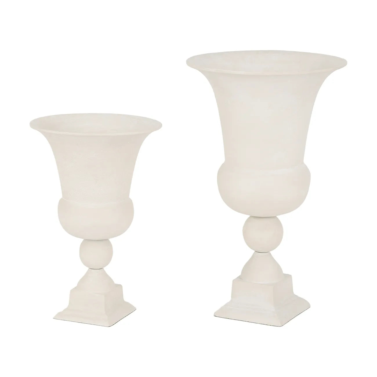 Van Dyk Tall Putty Stonewash Urn Vase Medium