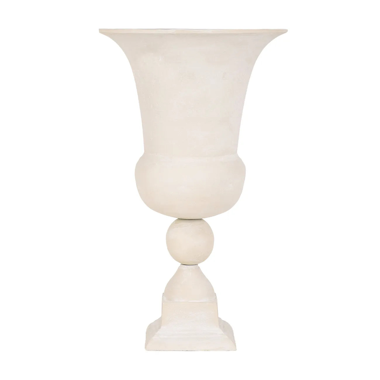 Van Dyk Tall Putty Stonewash Urn Vase Medium