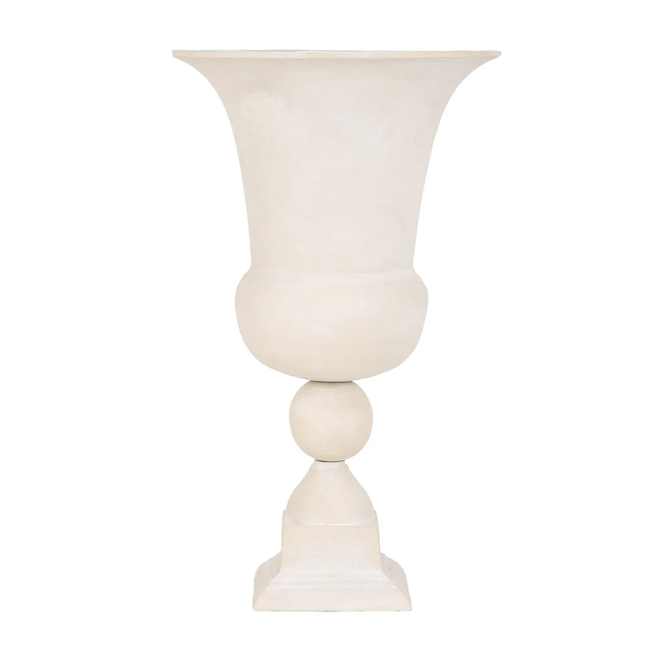 Van Dyk Tall Putty Stonewash Urn Vase Large