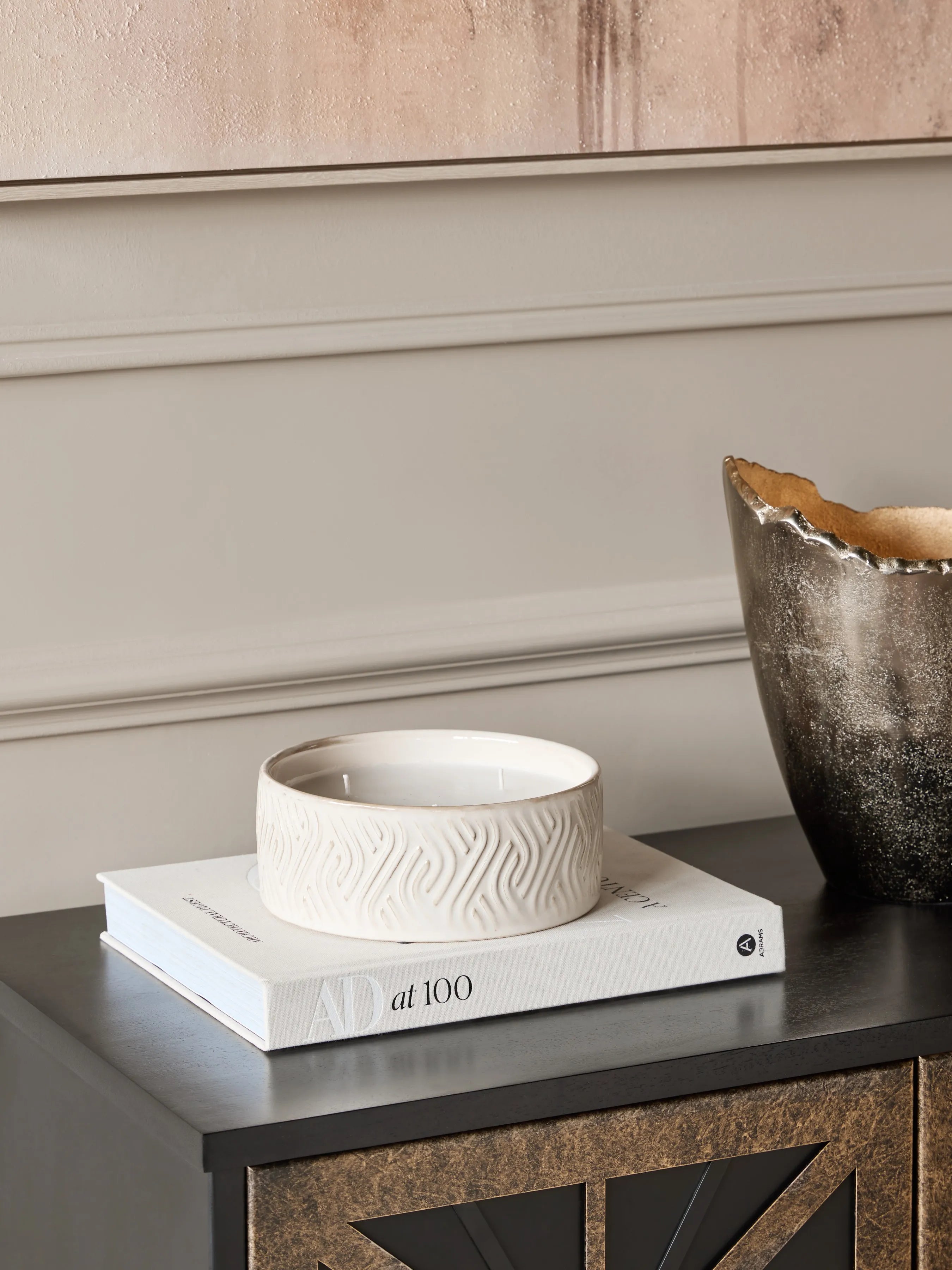 Serena Ceramic Candle Ivory