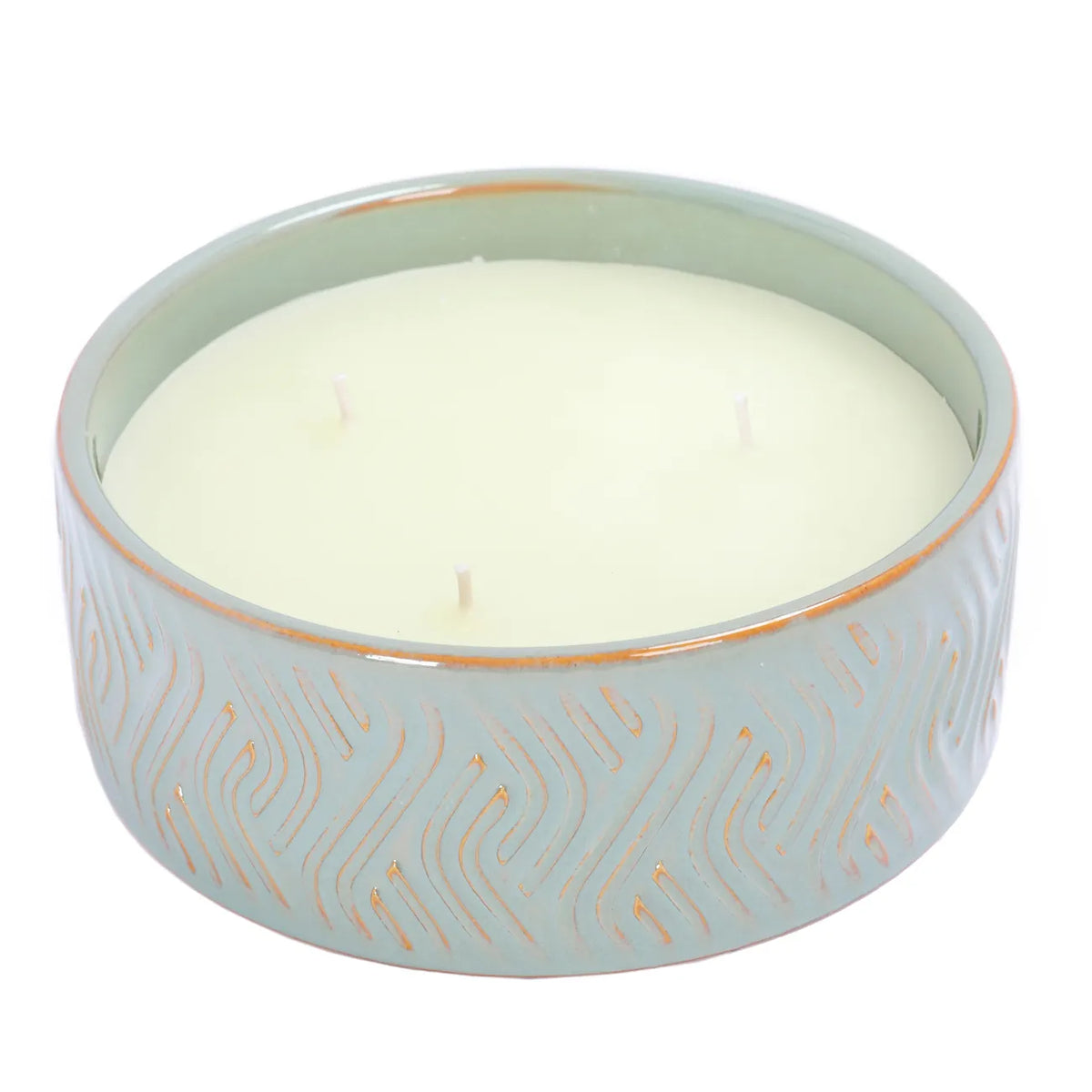 Serena Ceramic Candle Green