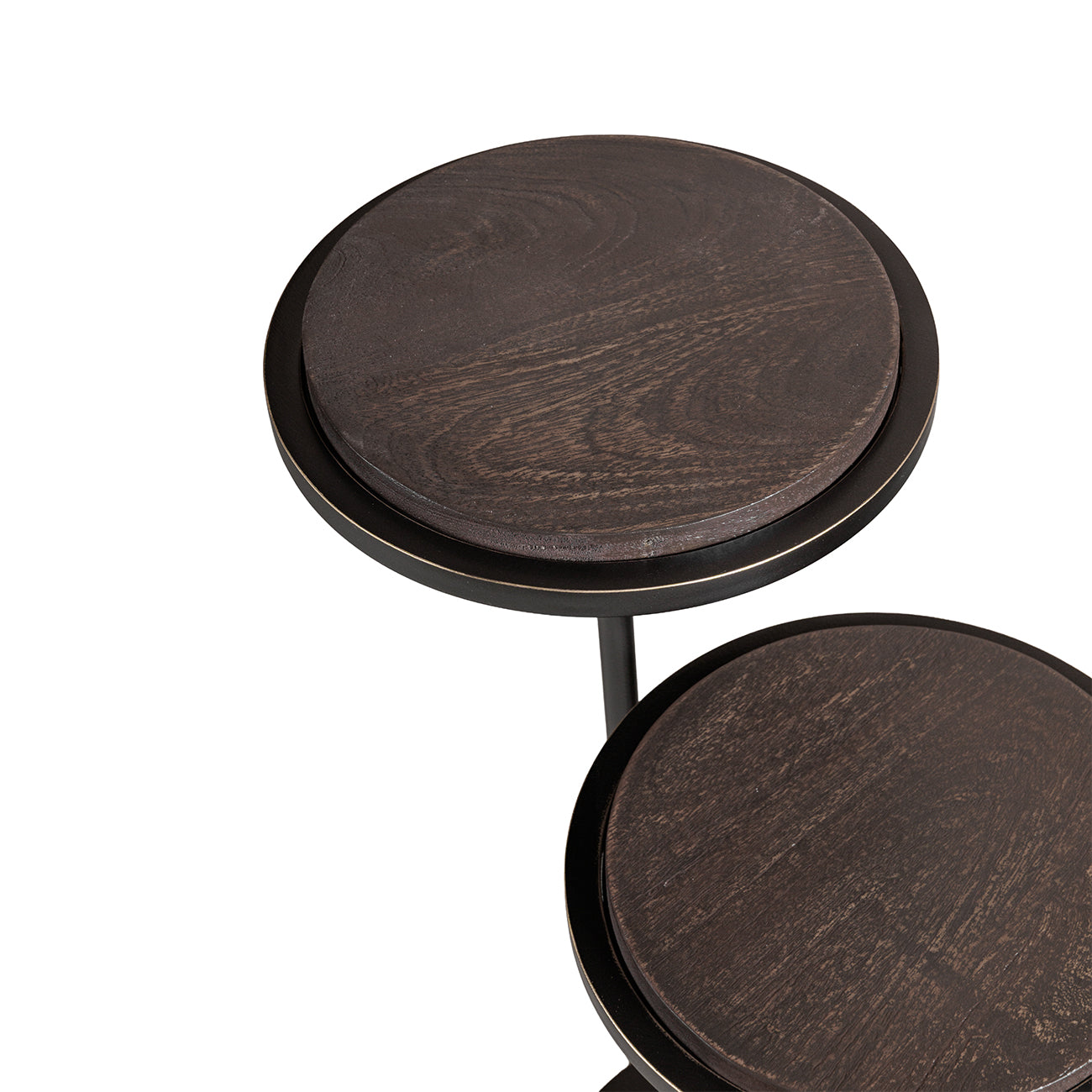 Marco Sandblasted Walnut Side Table — view 2