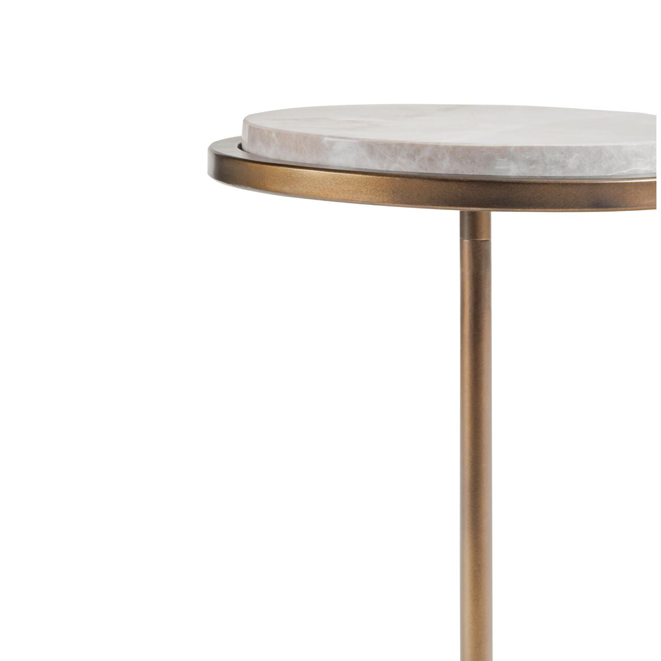 Marco Grey Emperador Side Table — view 4