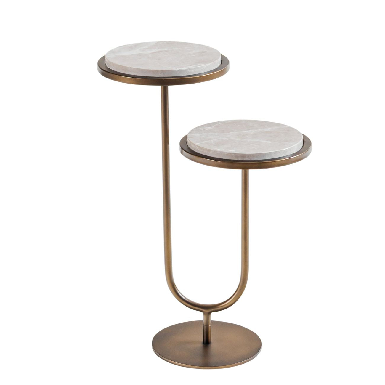 Marco Grey Emperador Side Table