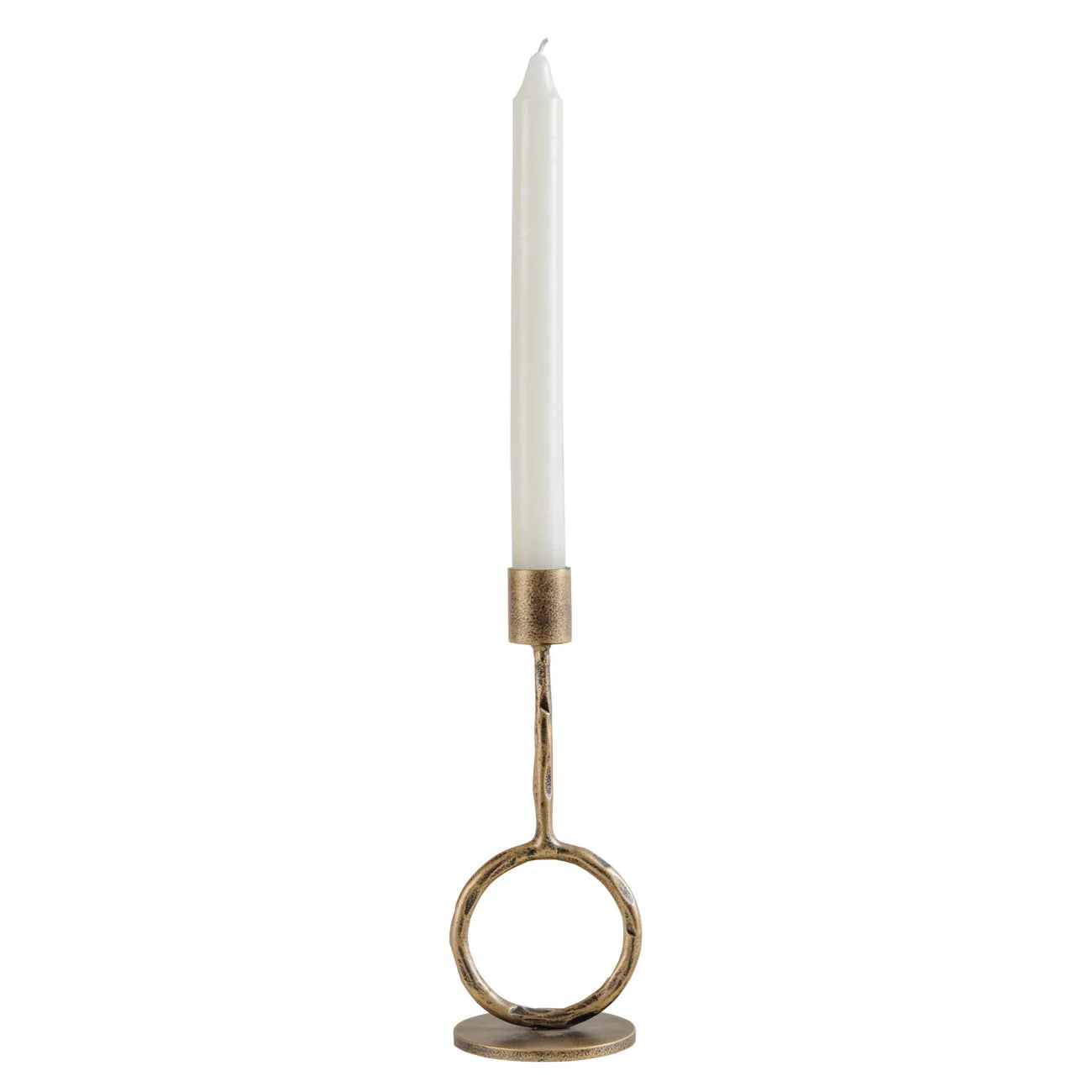 Ronde Antique Gold  Candle Holder Small