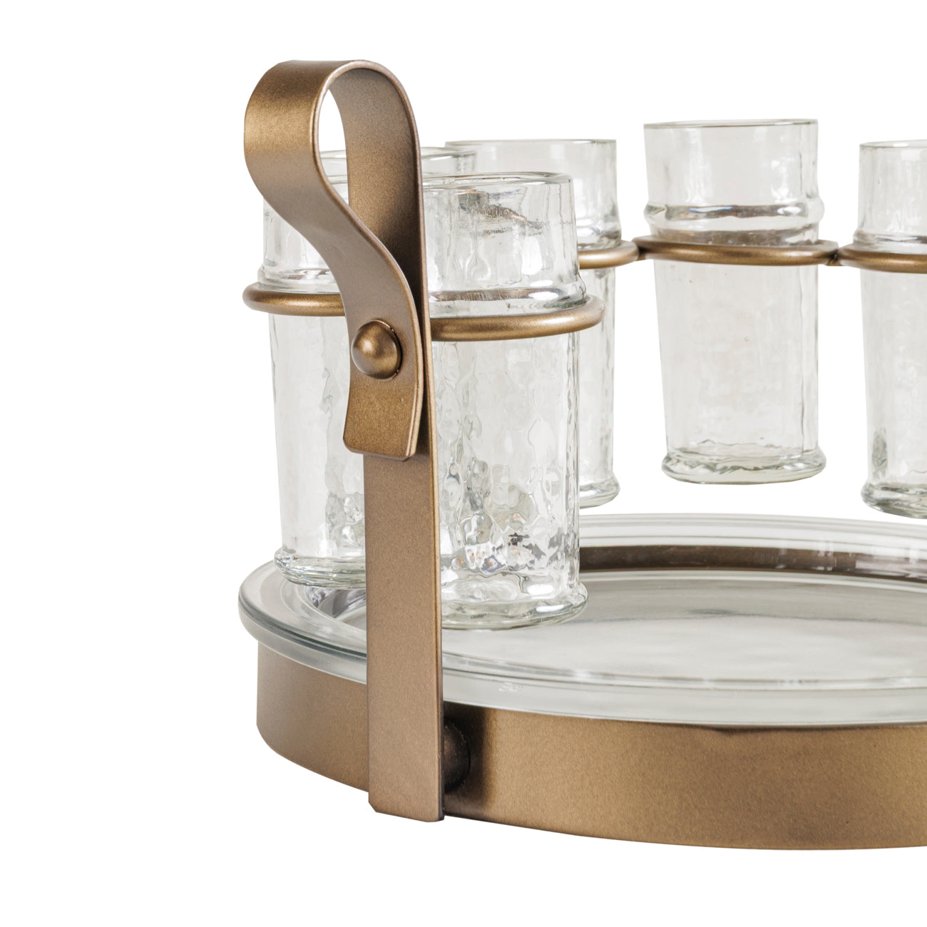 Merida Tequilla Set of 6 Shooter with Serving Tray