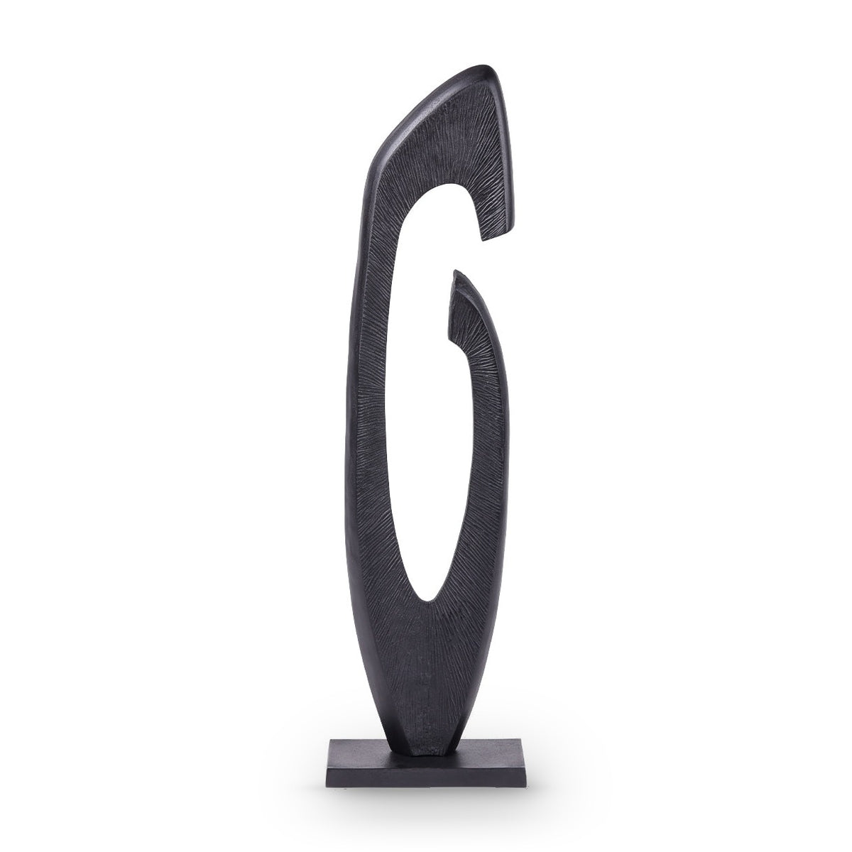 Axis Black Aluminium Sculpture — view 2
