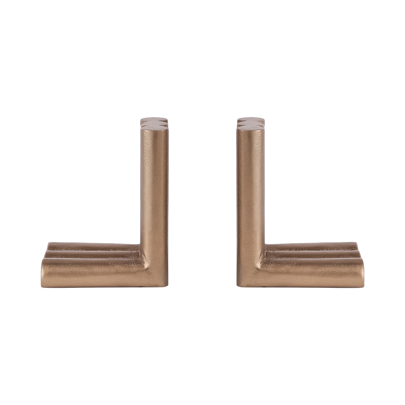 Set of 2 Ellie Brass Finish Aluminium Bookends — view 2