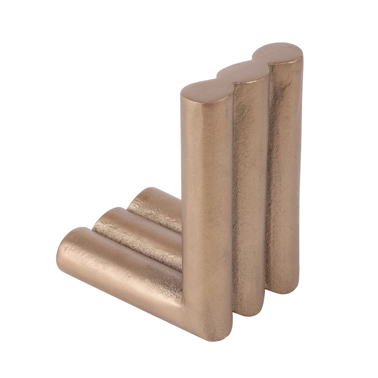 Set of 2 Ellie Brass Finish Aluminium Bookends — view 4