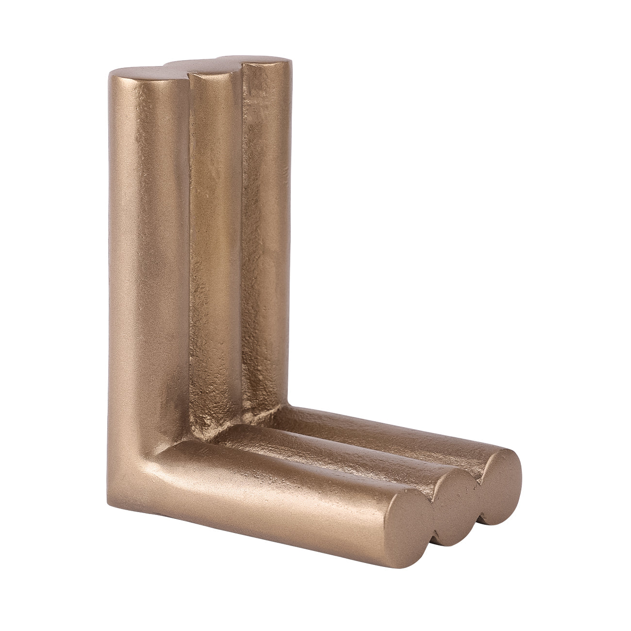 Set of 2 Ellie Brass Finish Aluminium Bookends — view 5