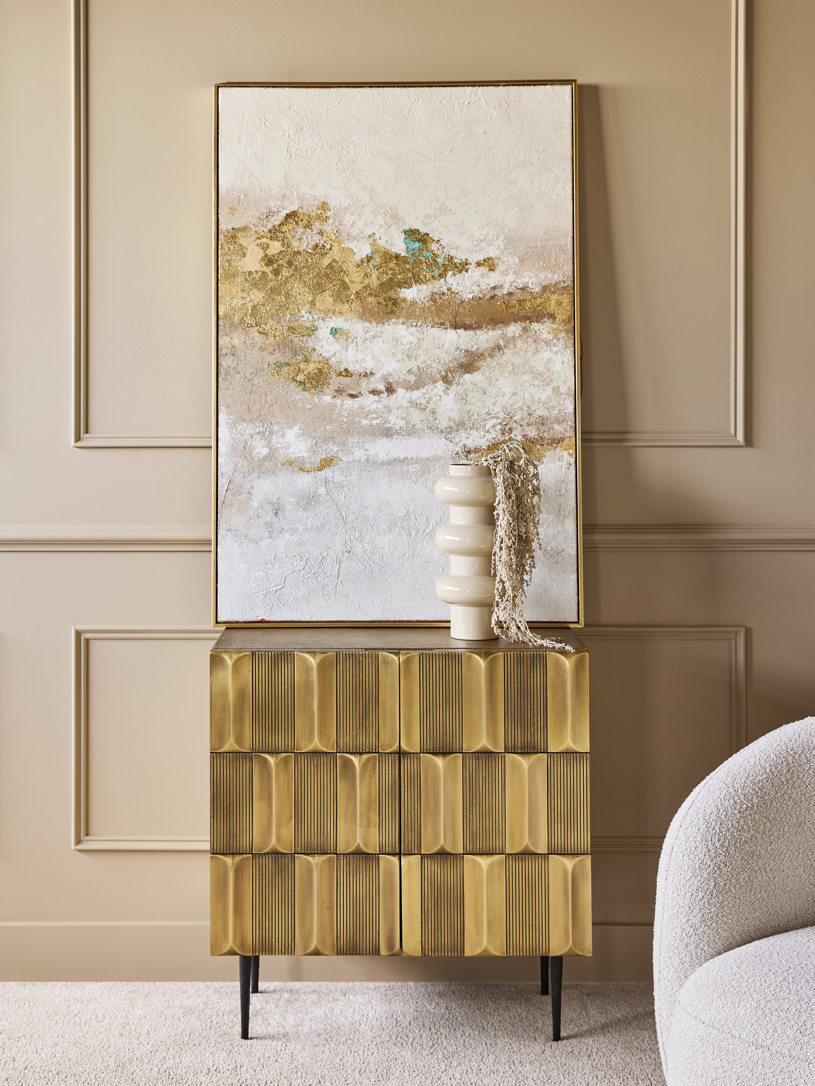 Verano Brass 2 Door Cabinet — lifestyle 6