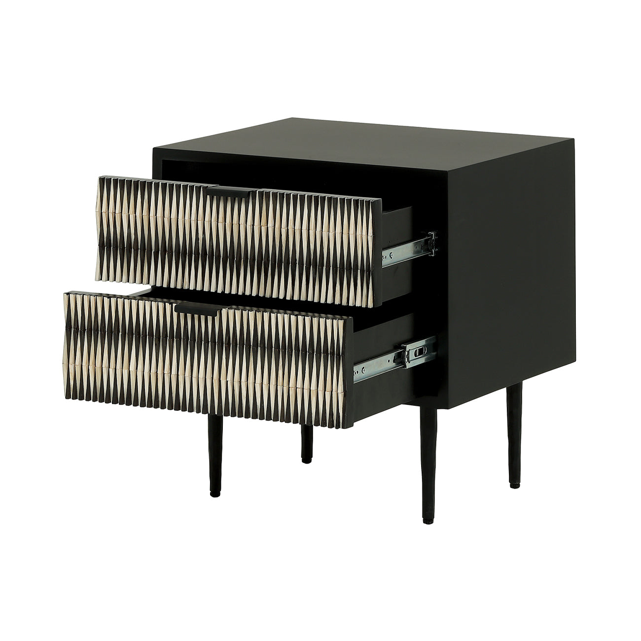 Imperia Bone Inlay Bedside Table — view 2