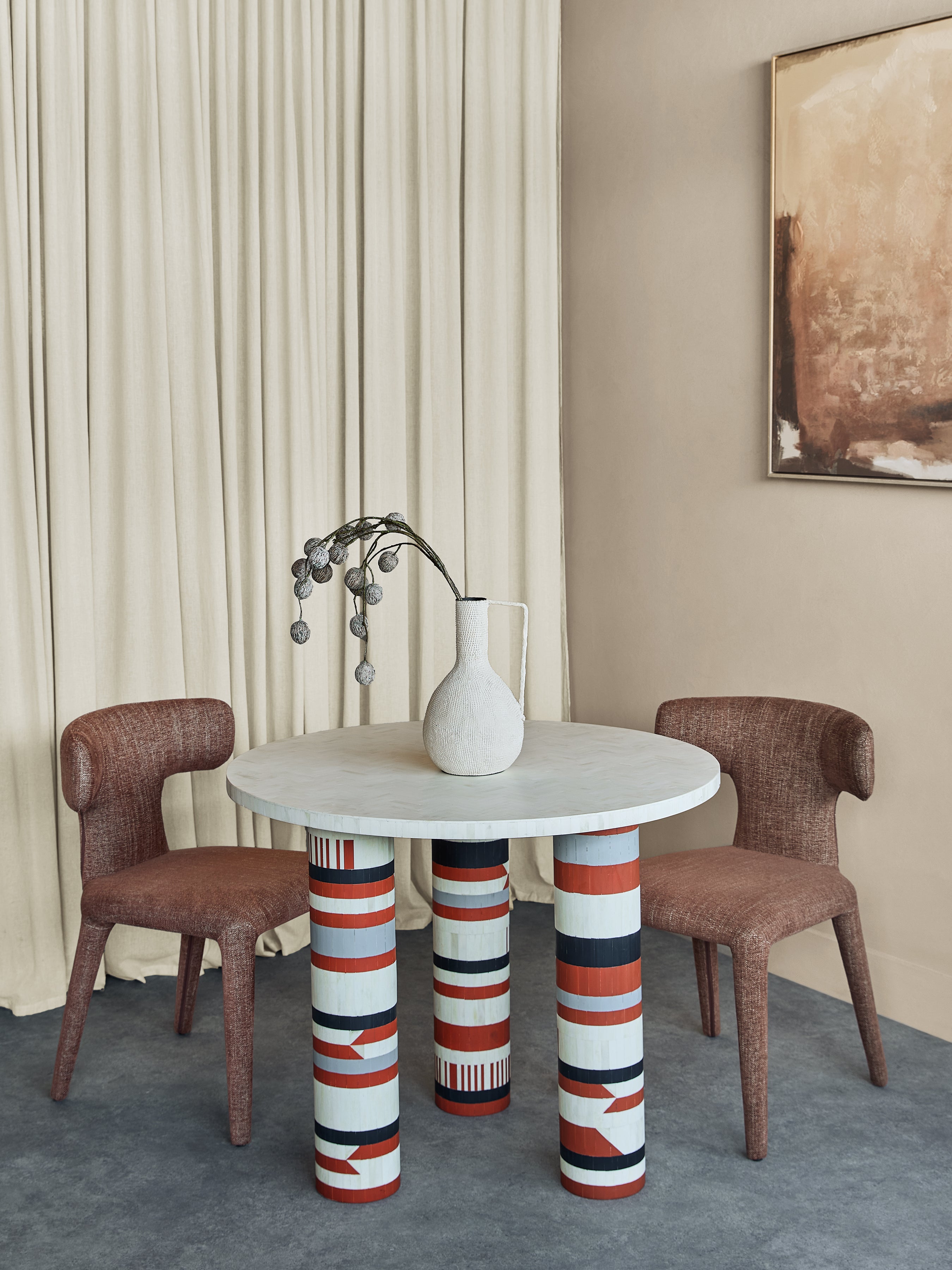 Coco Hall Bone Inlay Dining Table — lifestyle 7