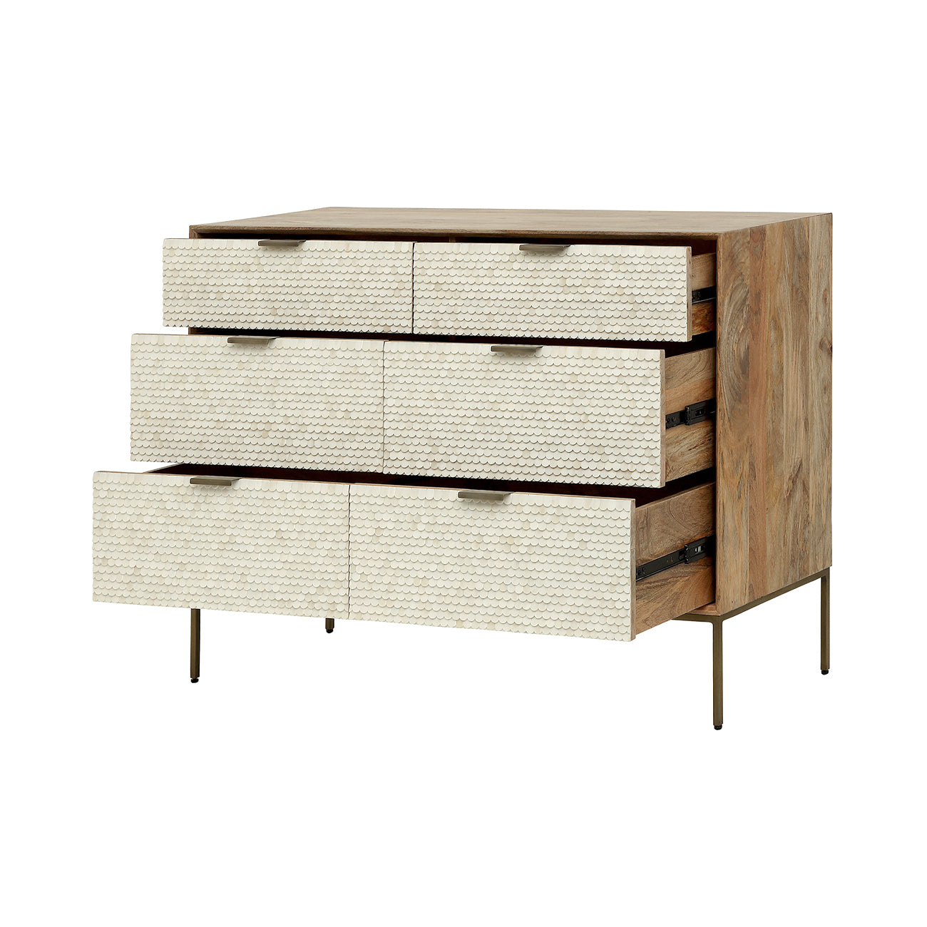 Nerida Bone Inlay Chest of Drawers — view 2