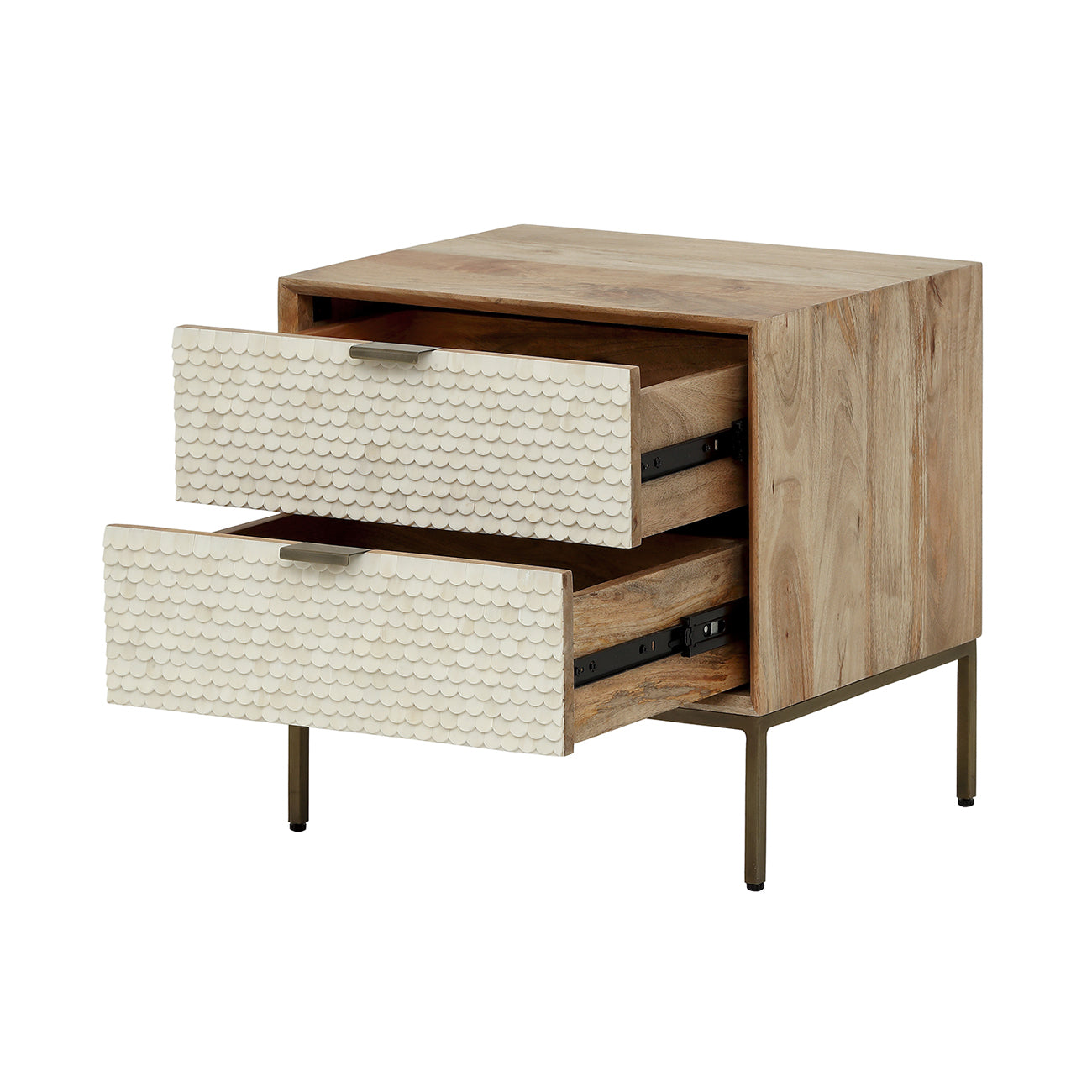 Nerida Bone Inlay Bedside Table — view 2