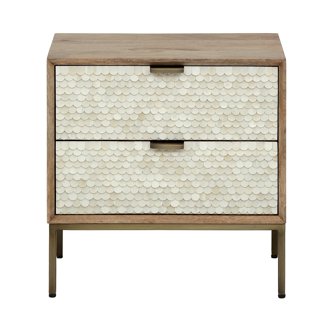 Nerida Bone Inlay Bedside Table — view 3