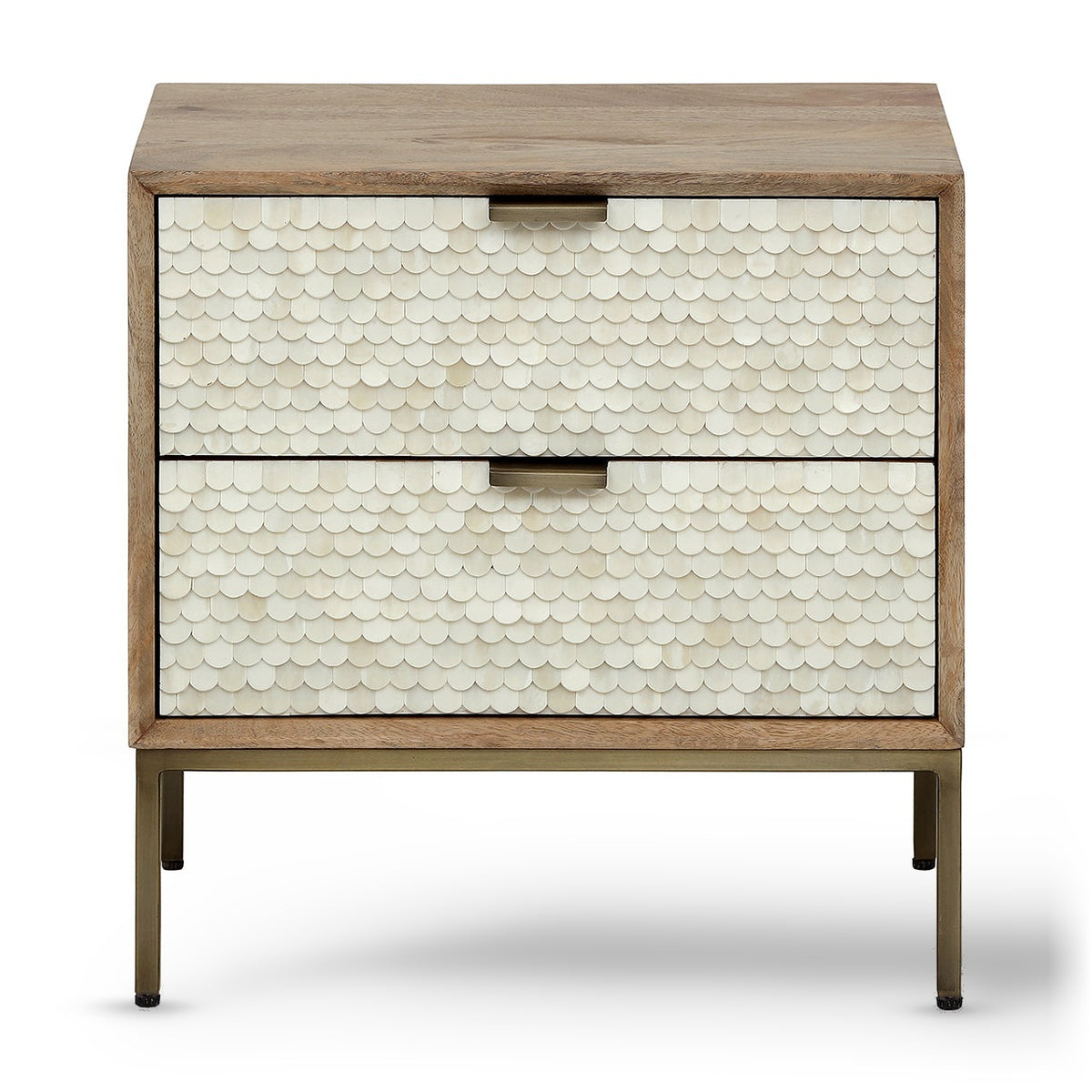 Nerida Bone Inlay Bedside Table — view 3