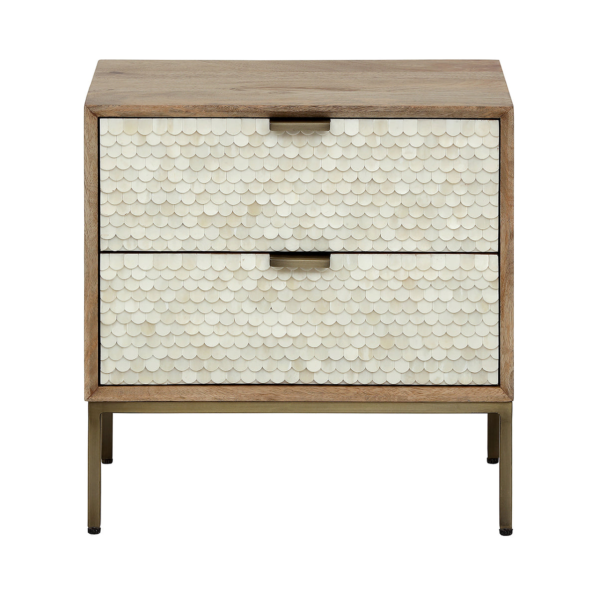 Nerida Bone Inlay Bedside Table — view 3