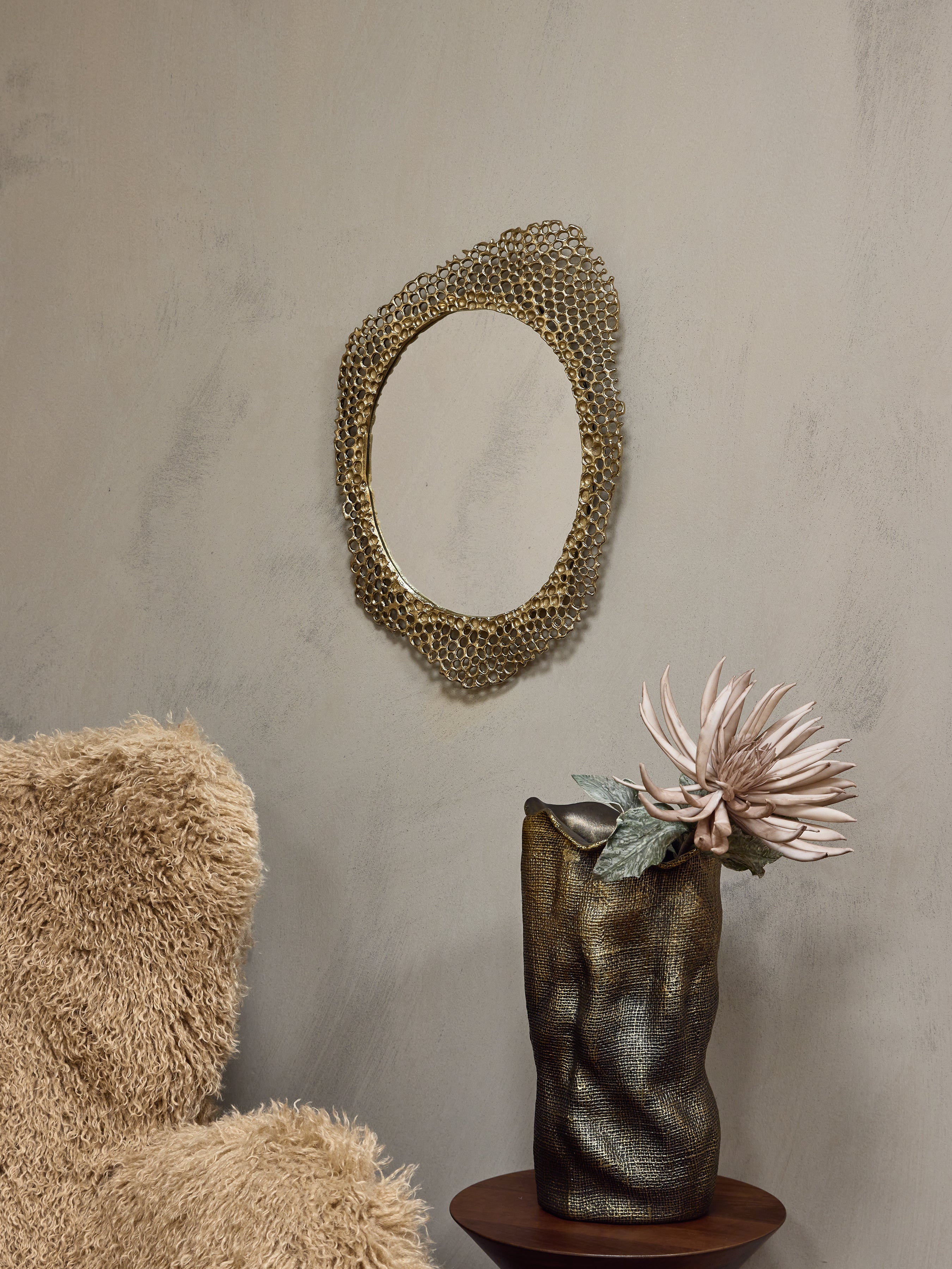 Miel Cast Aluminium Large Mirror — lifestyle 6