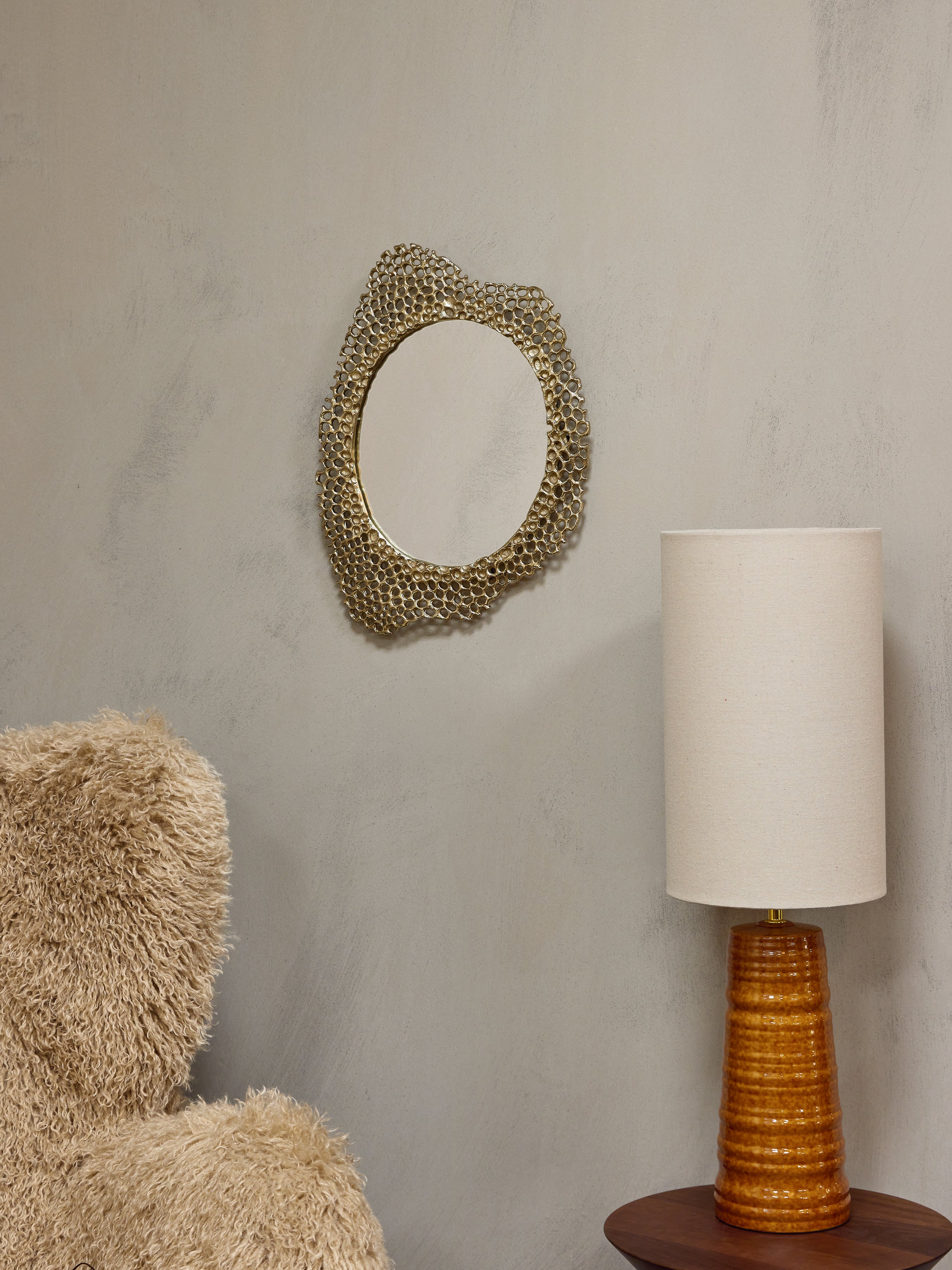 Miel Cast Aluminium Medium Mirror — lifestyle 6