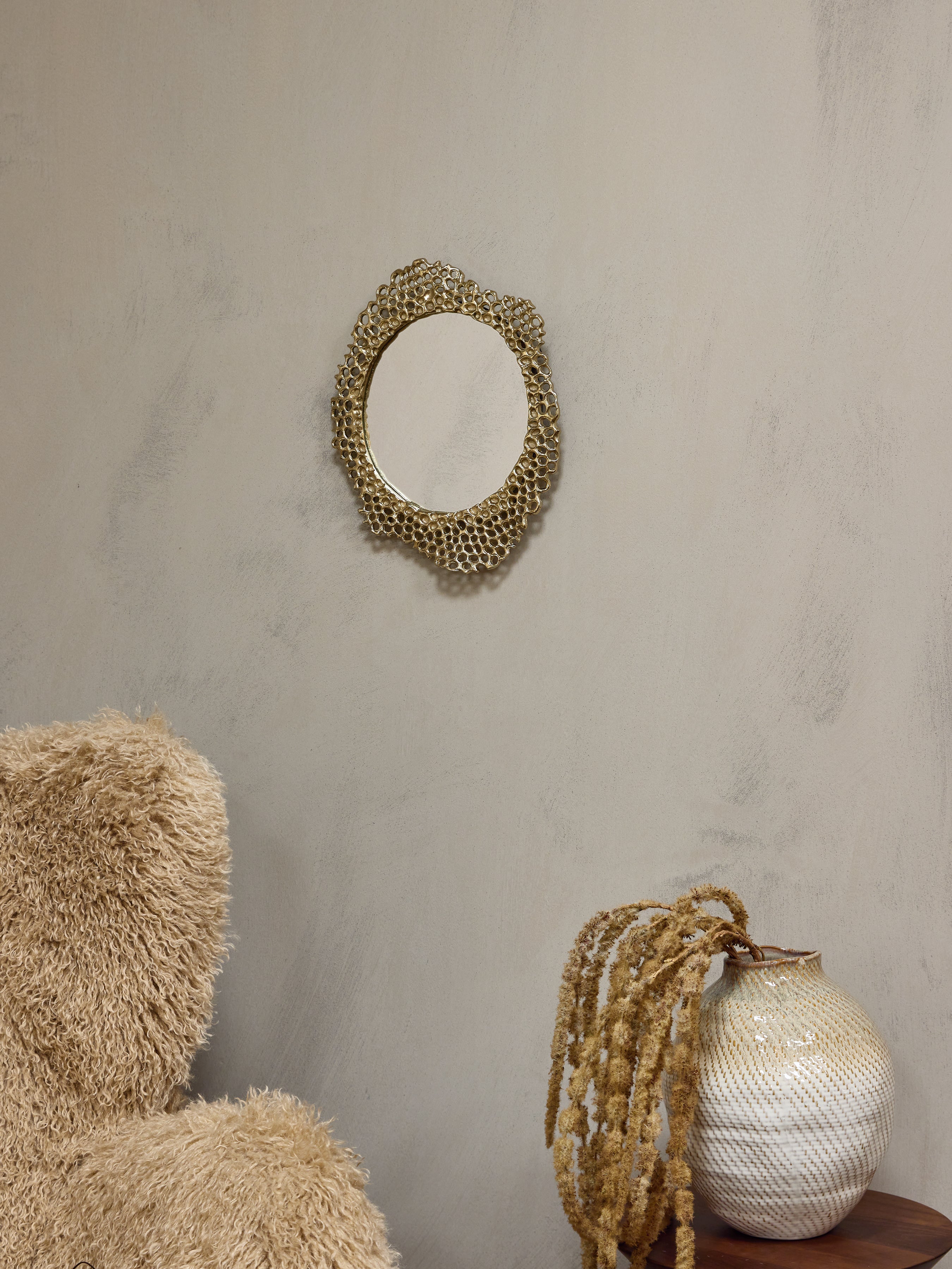 Miel Cast Aluminium Small Mirror — lifestyle 6
