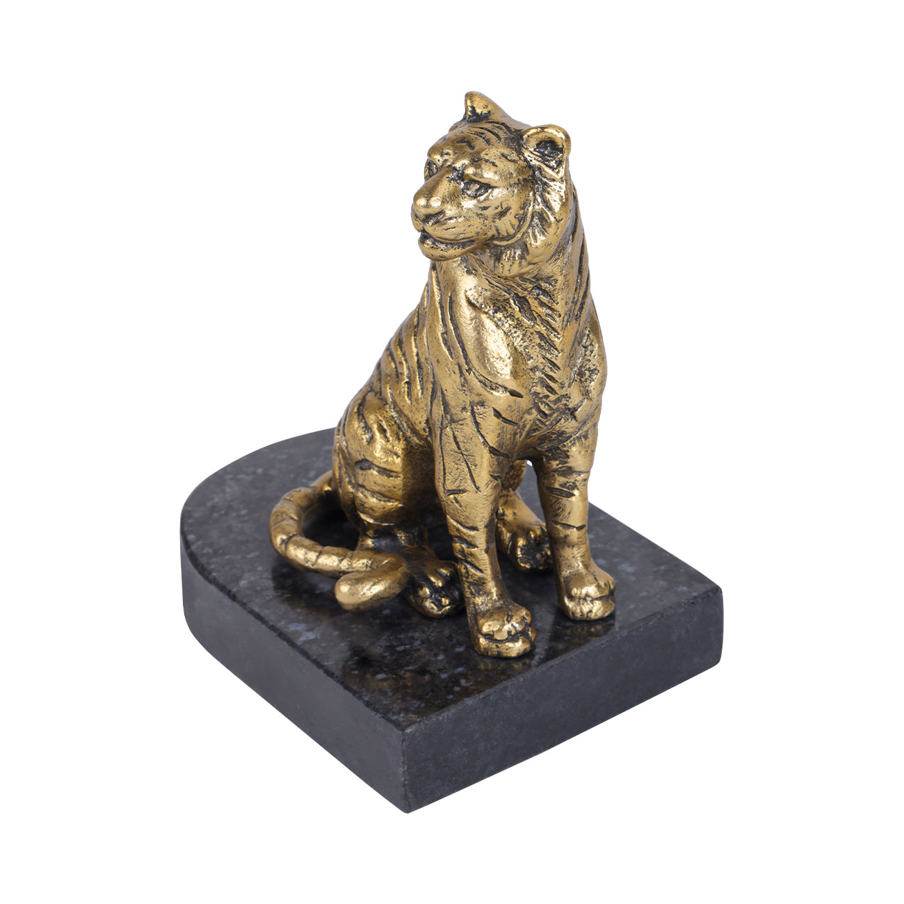 Set of 2 Kavari Tiger Granite Bookends — view 4
