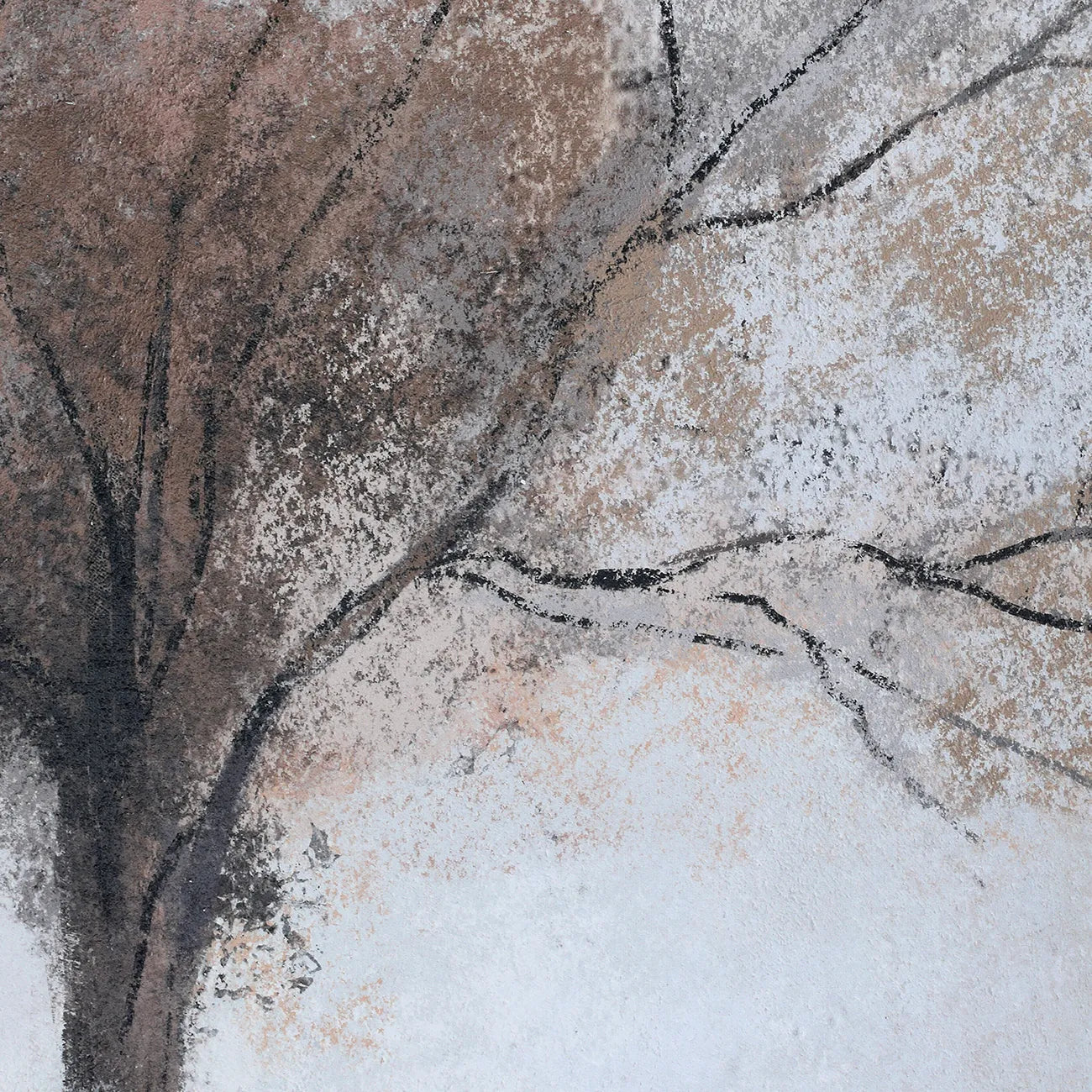 Still Root Textured Framed Canvas Wall Art 100x140cm
