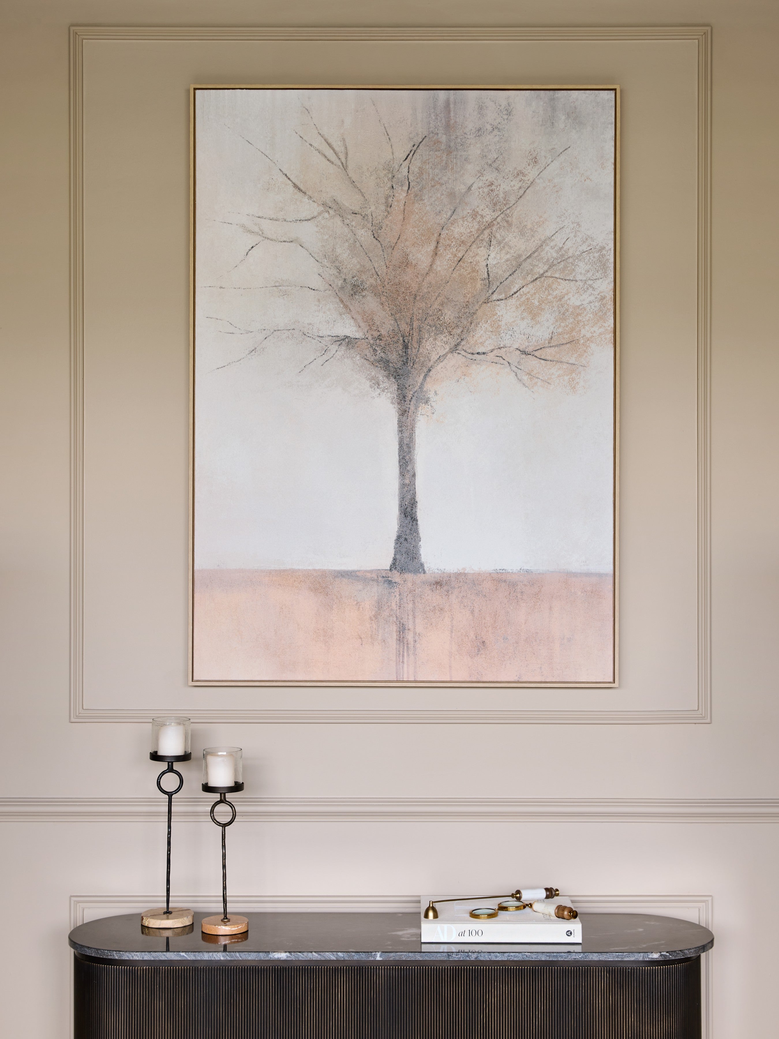 Still Root Textured Framed Canvas Wall Art 100x140cm lifestyle