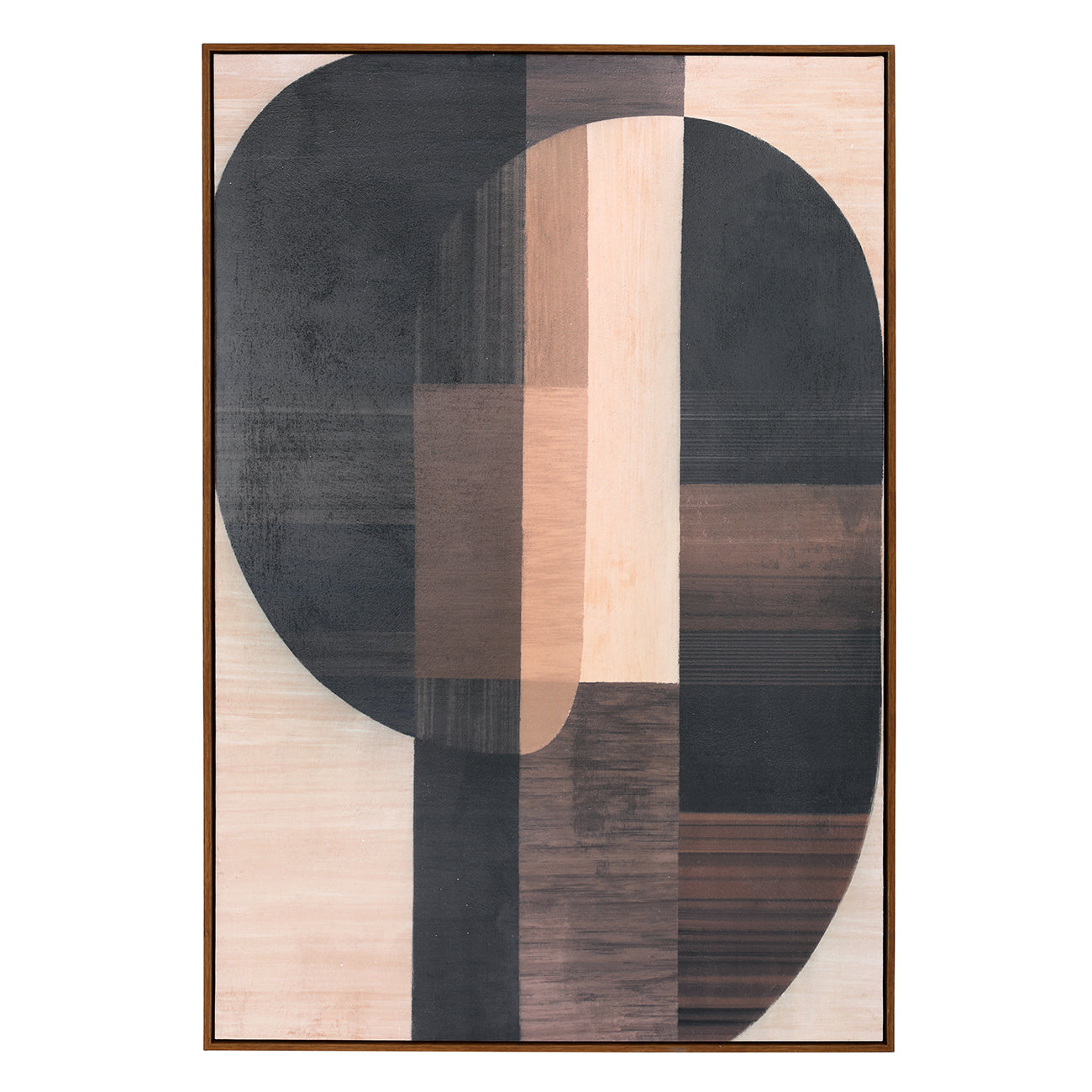 Forma Textured Framed Canvas Wall Art 80x120cm - CLEARANCE