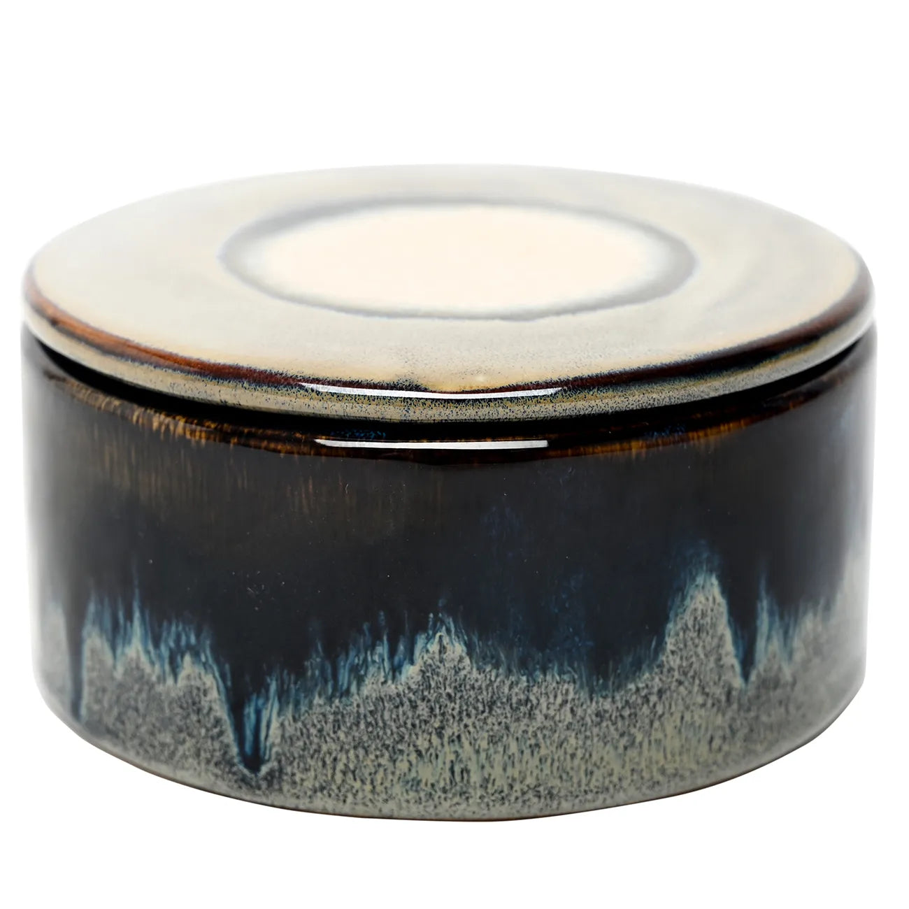 Medway Blue Reactive Glaze Candle Blue - Rose Fragranced