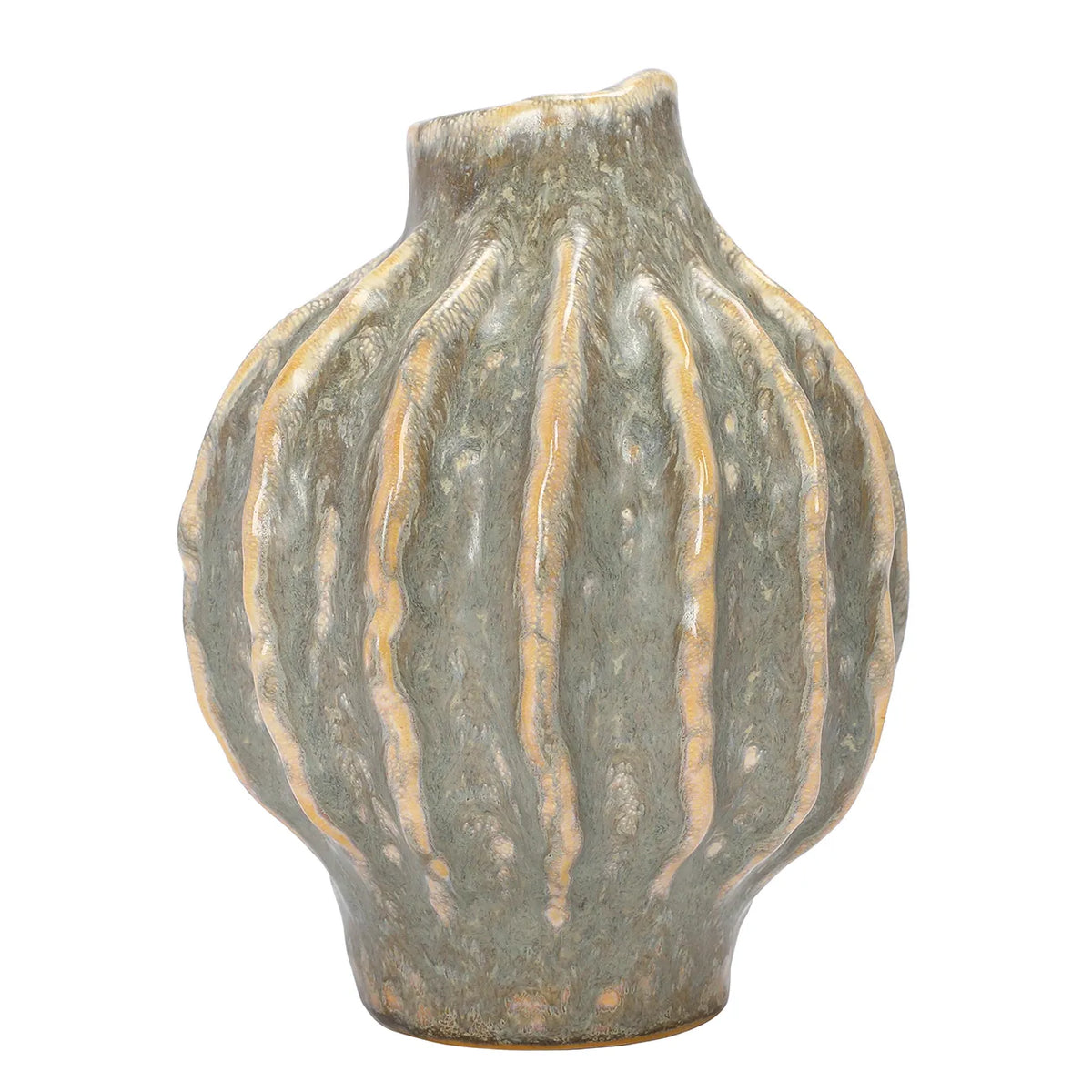 Colston Grey Reactive Glaze Vase Small