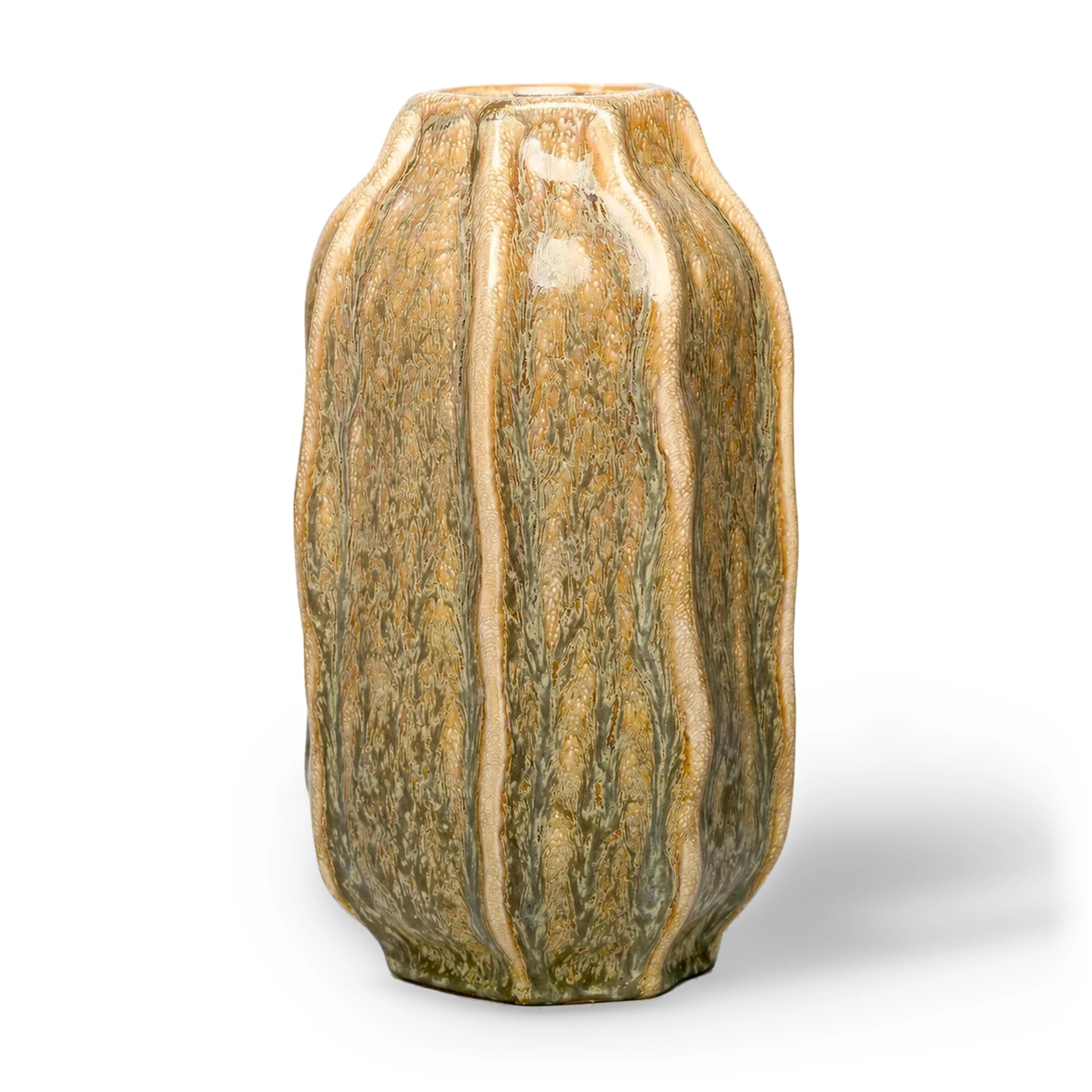 Colston Yellow Reactive Glaze Vase Large