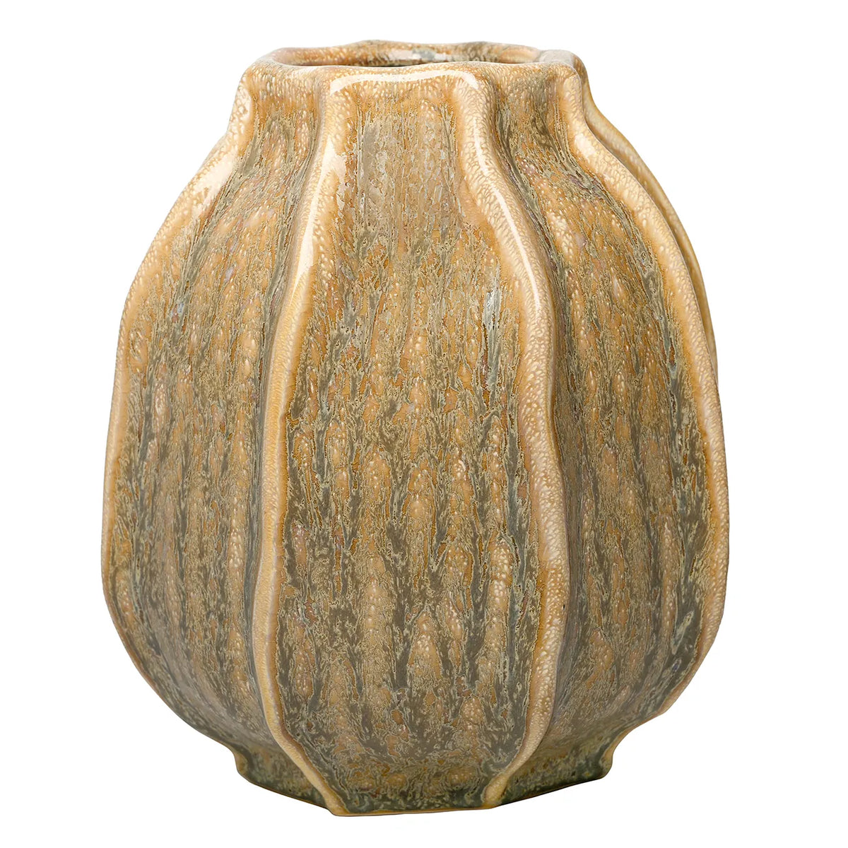 Colston Yellow Reactive Glaze Vase Medium