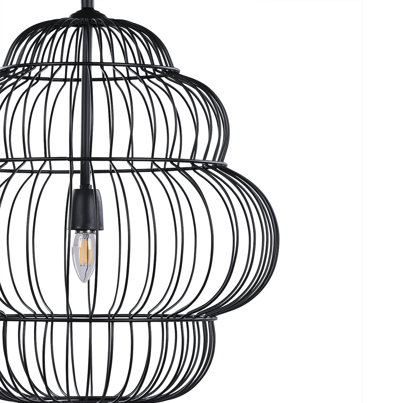 Mira Tiered Cloud Wire Pendant Light — view 4