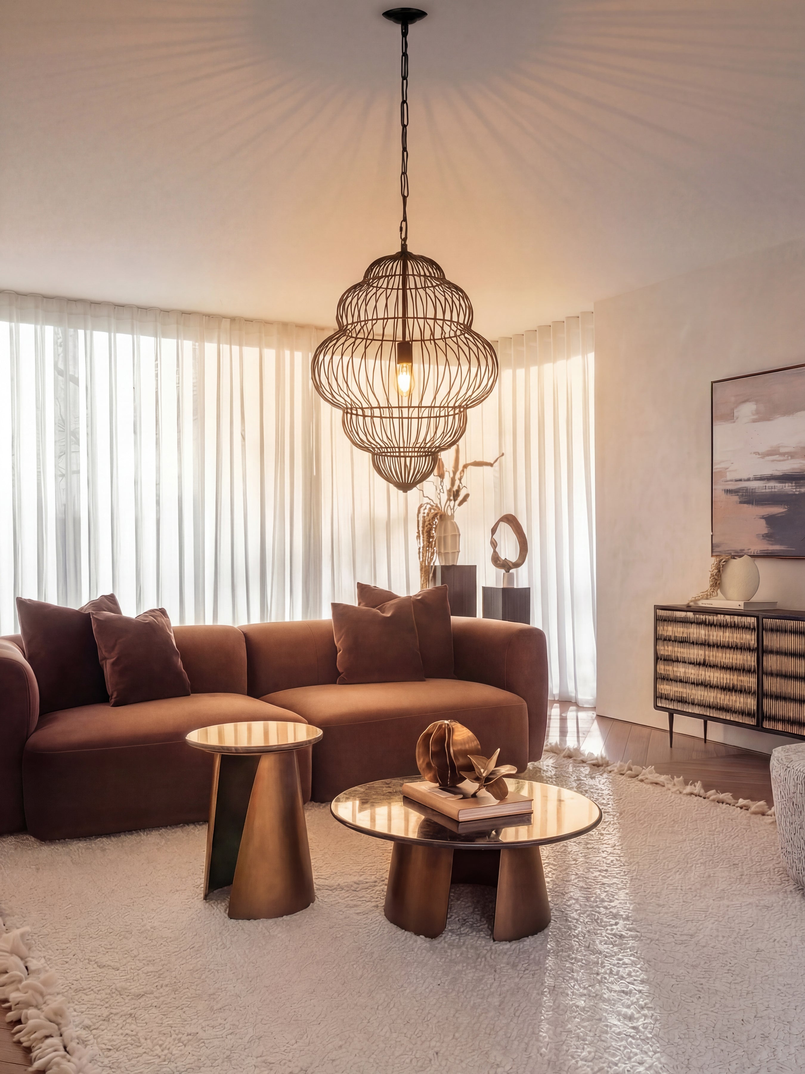Mira Tiered Cloud Wire Pendant Light — lifestyle 7