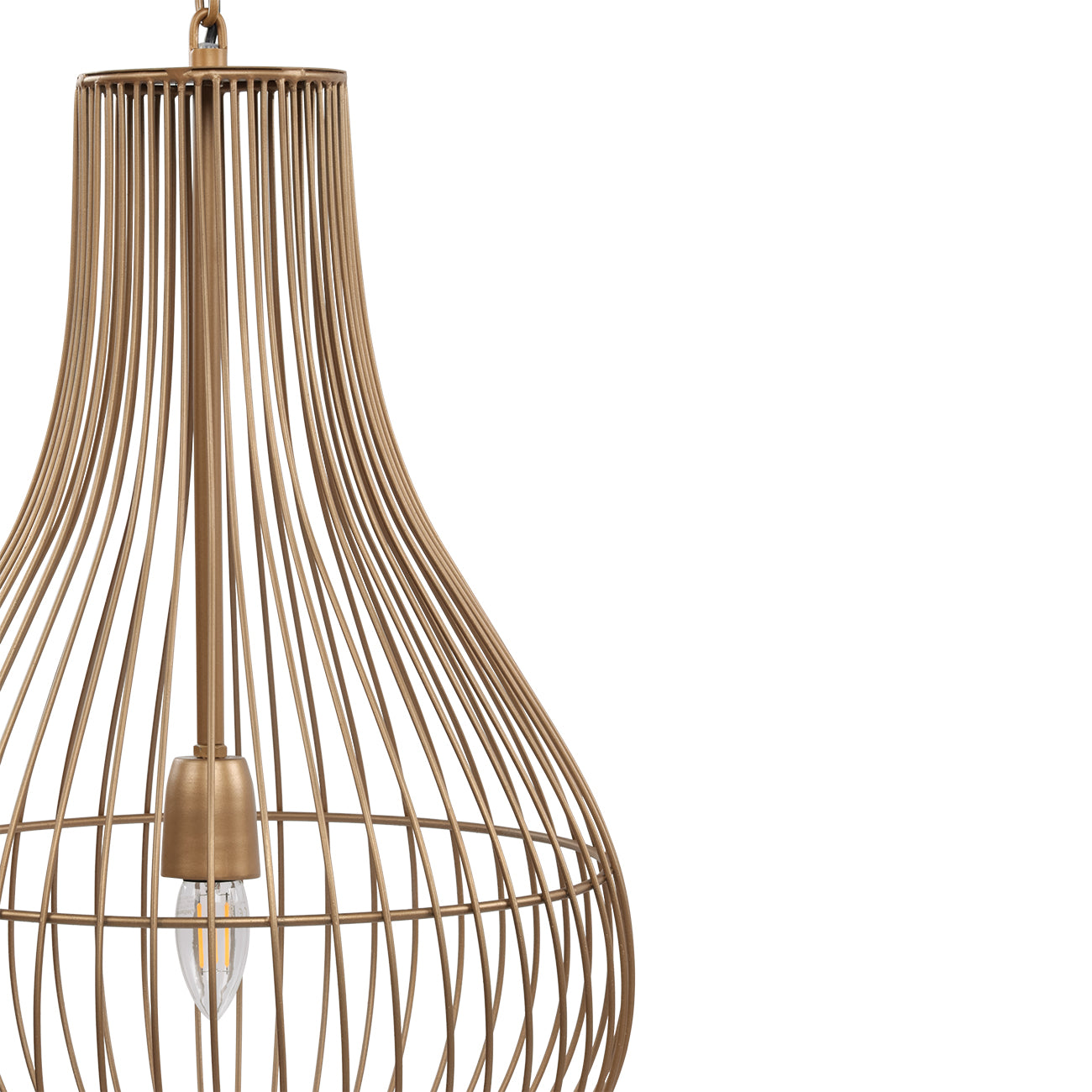 Mira Pear Drop Wire Pendant Light — view 4