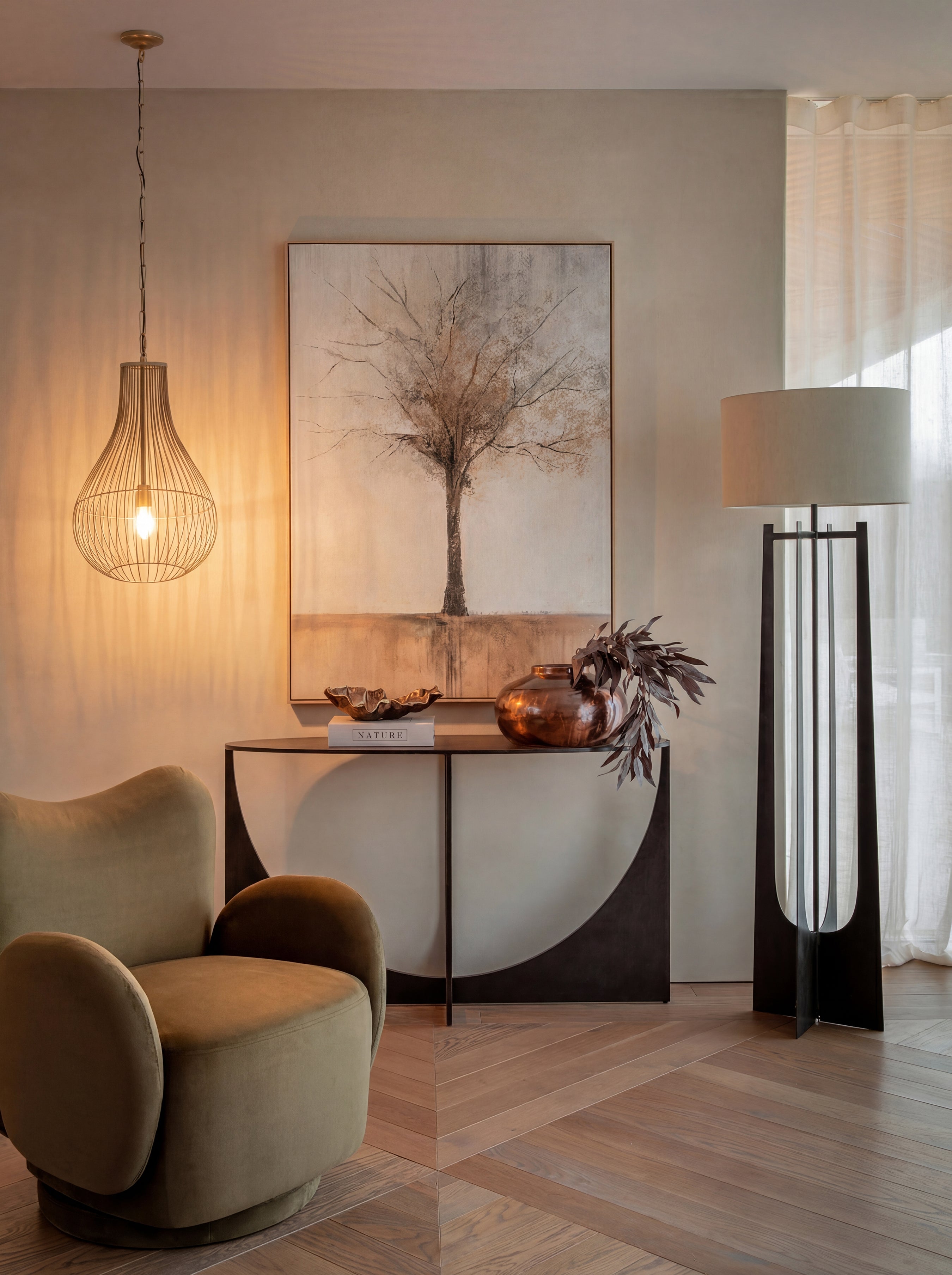 Mira Pear Drop Wire Pendant Light — lifestyle 7
