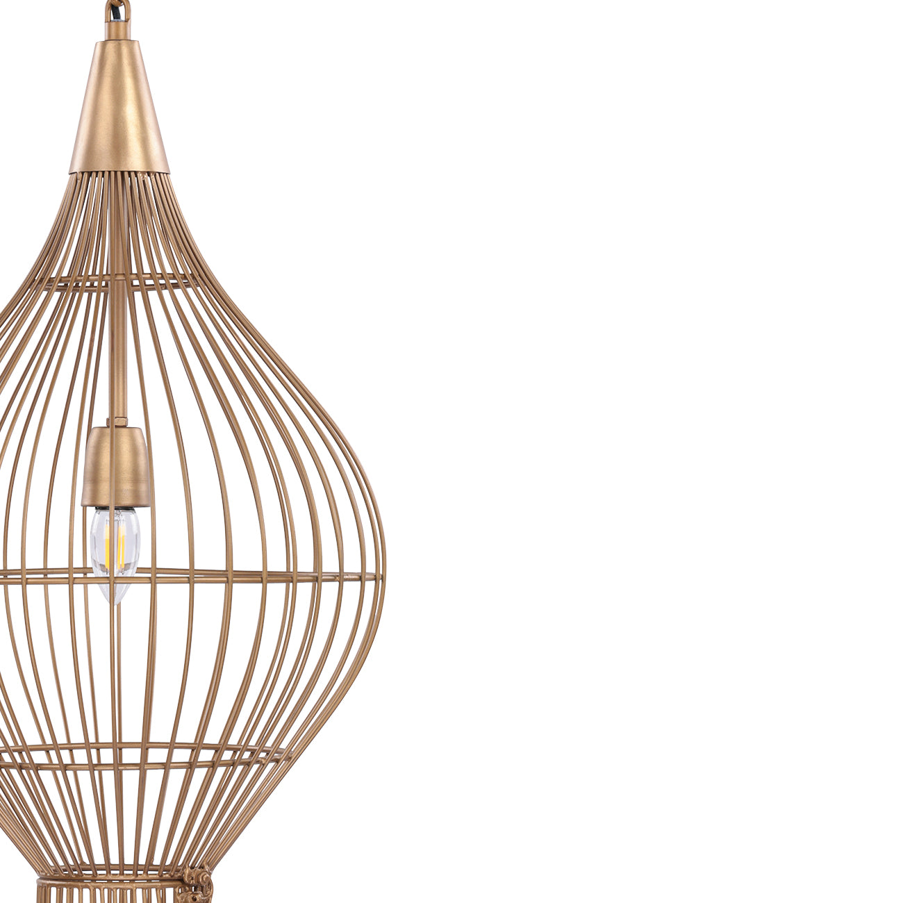 Mira Teardrop Wire Pendant Light — view 4