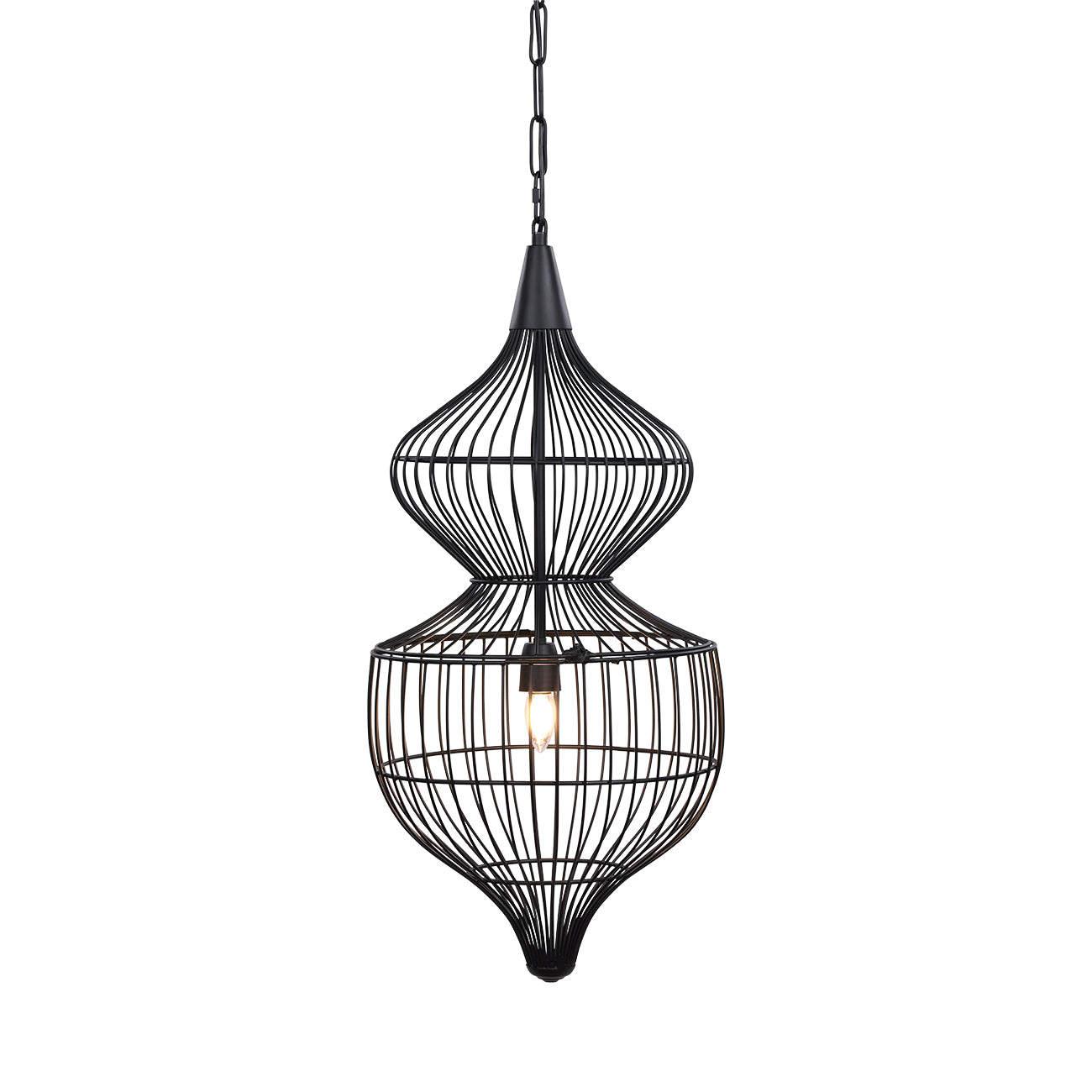 Mira Hourglass Wire Pendant Light