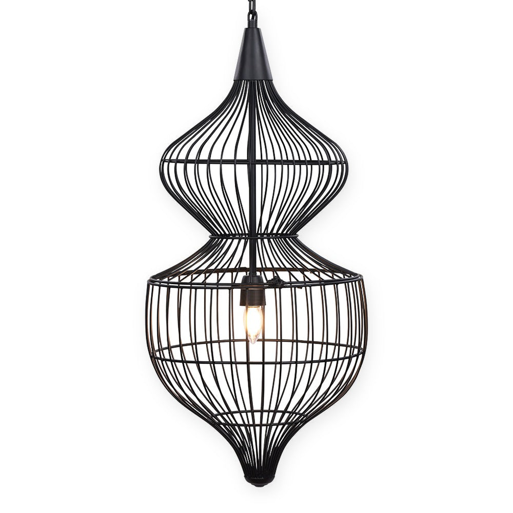 Mira Hourglass Wire Pendant Light