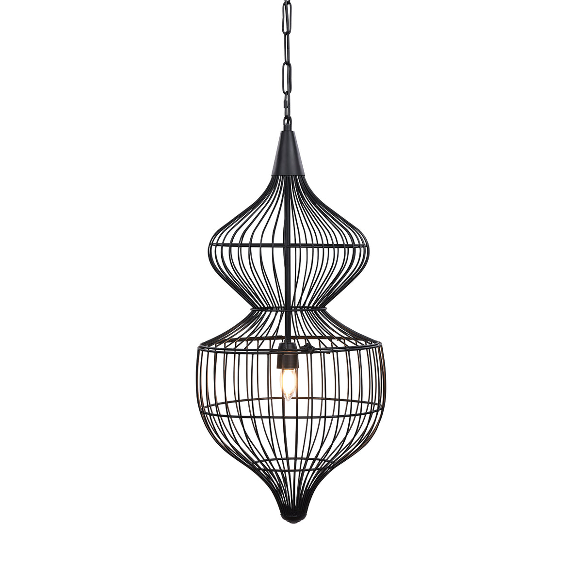 Mira Hourglass Wire Pendant Light