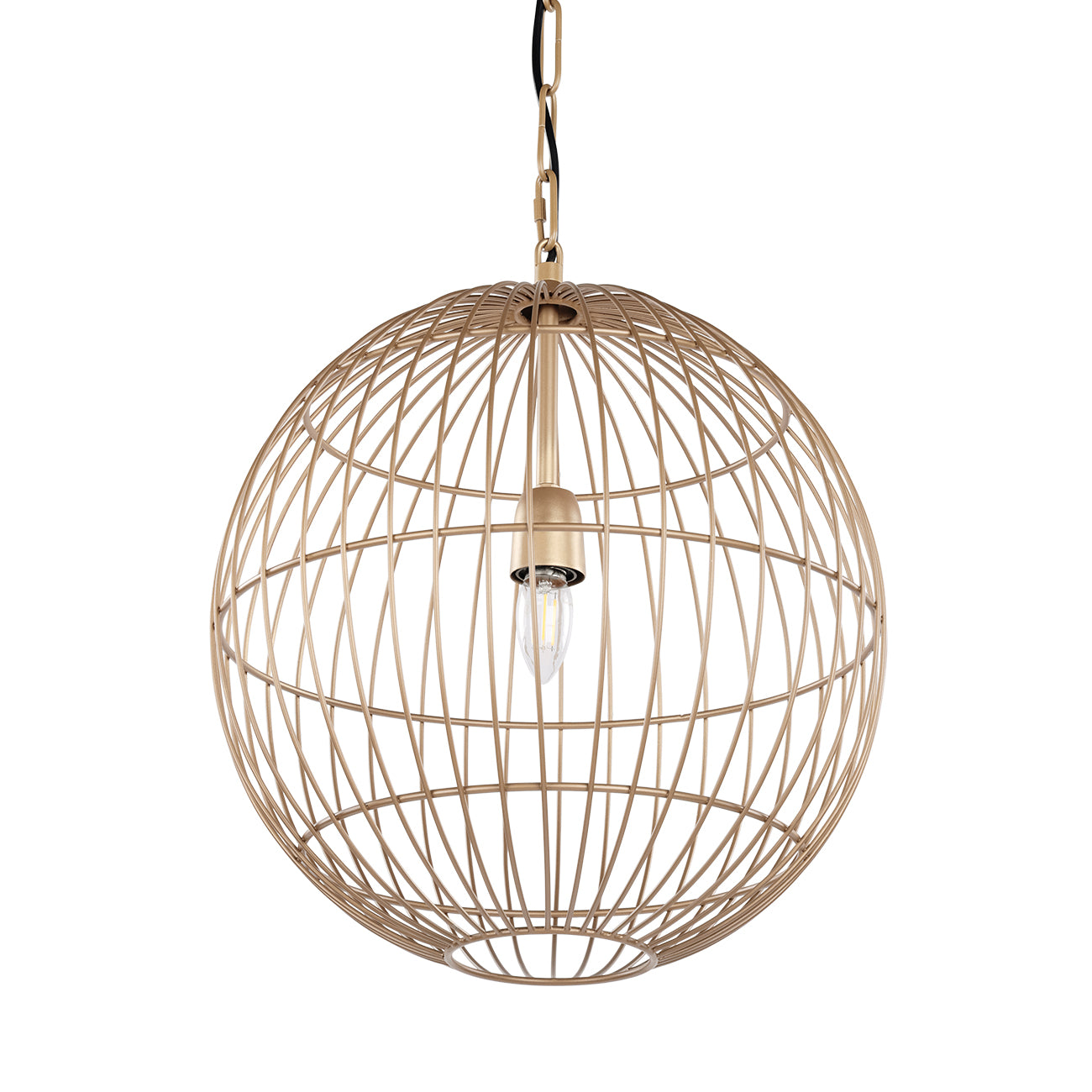 Mira Globe Wire Pendant Light — view 2